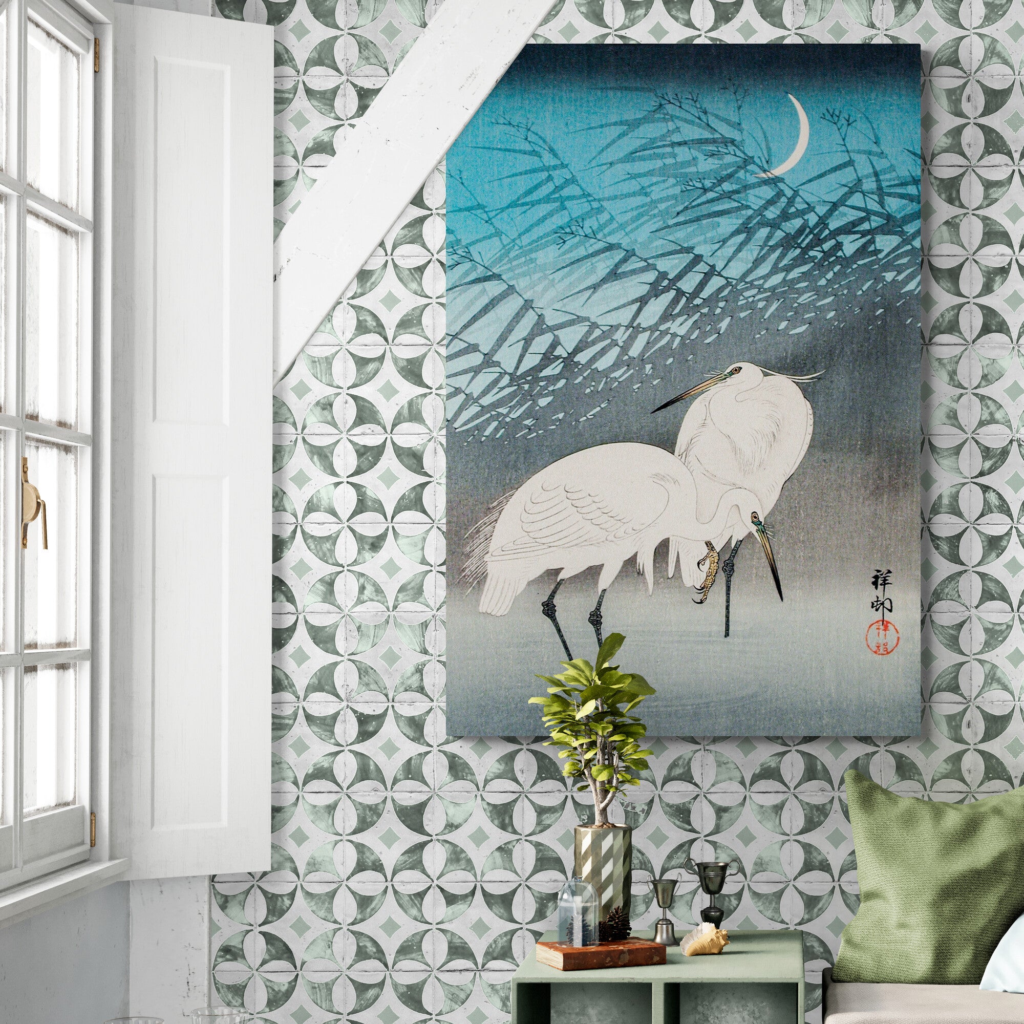 Ohara Koson - Japanese Wall Art - Bird Prints - Living room Decor - Asian Art - Canvas Wall Art Framed Prints - Various Sizes