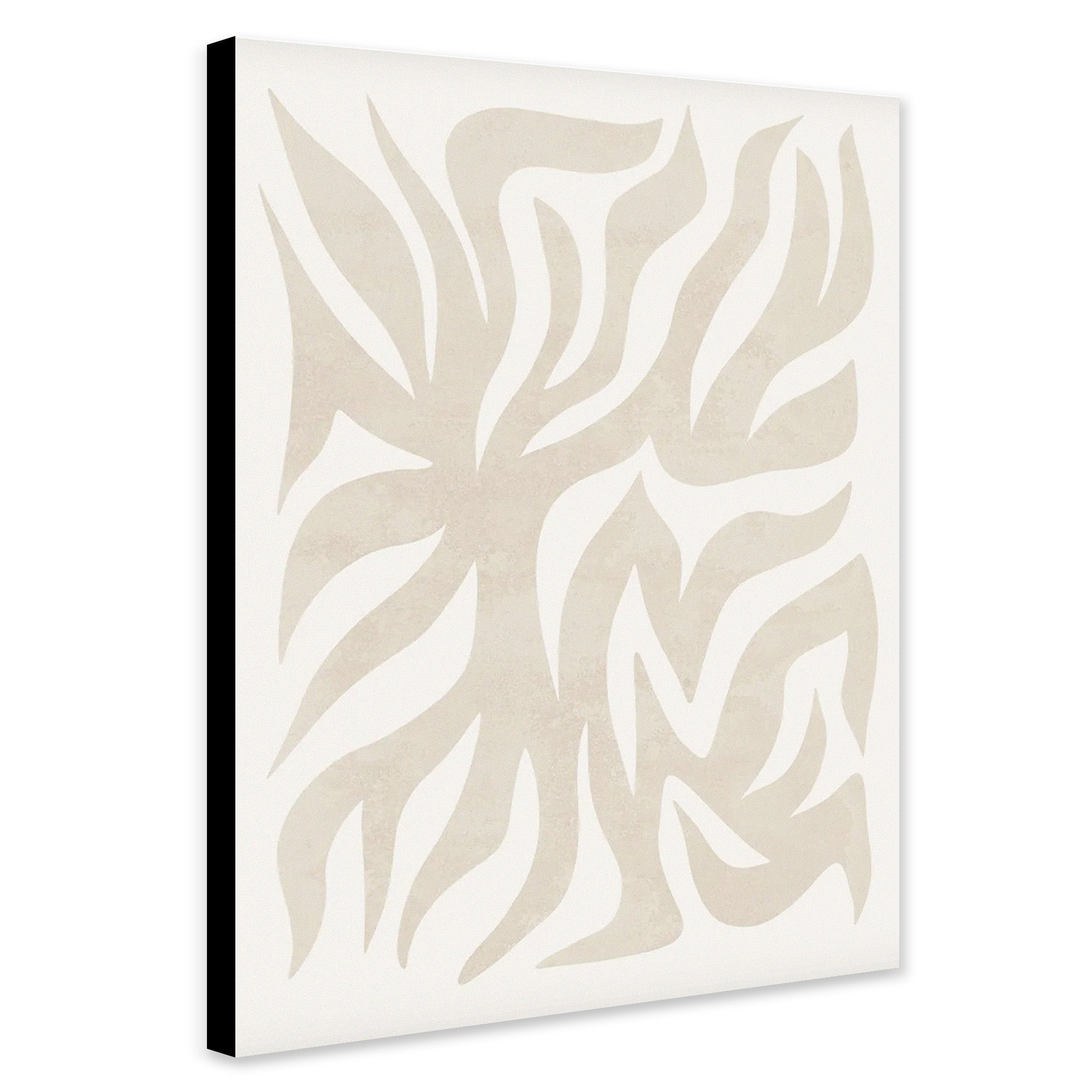 Earth Tones Shapes - Abstract Wall Art - Canvas Wall Art Framed Print - Various Sizes