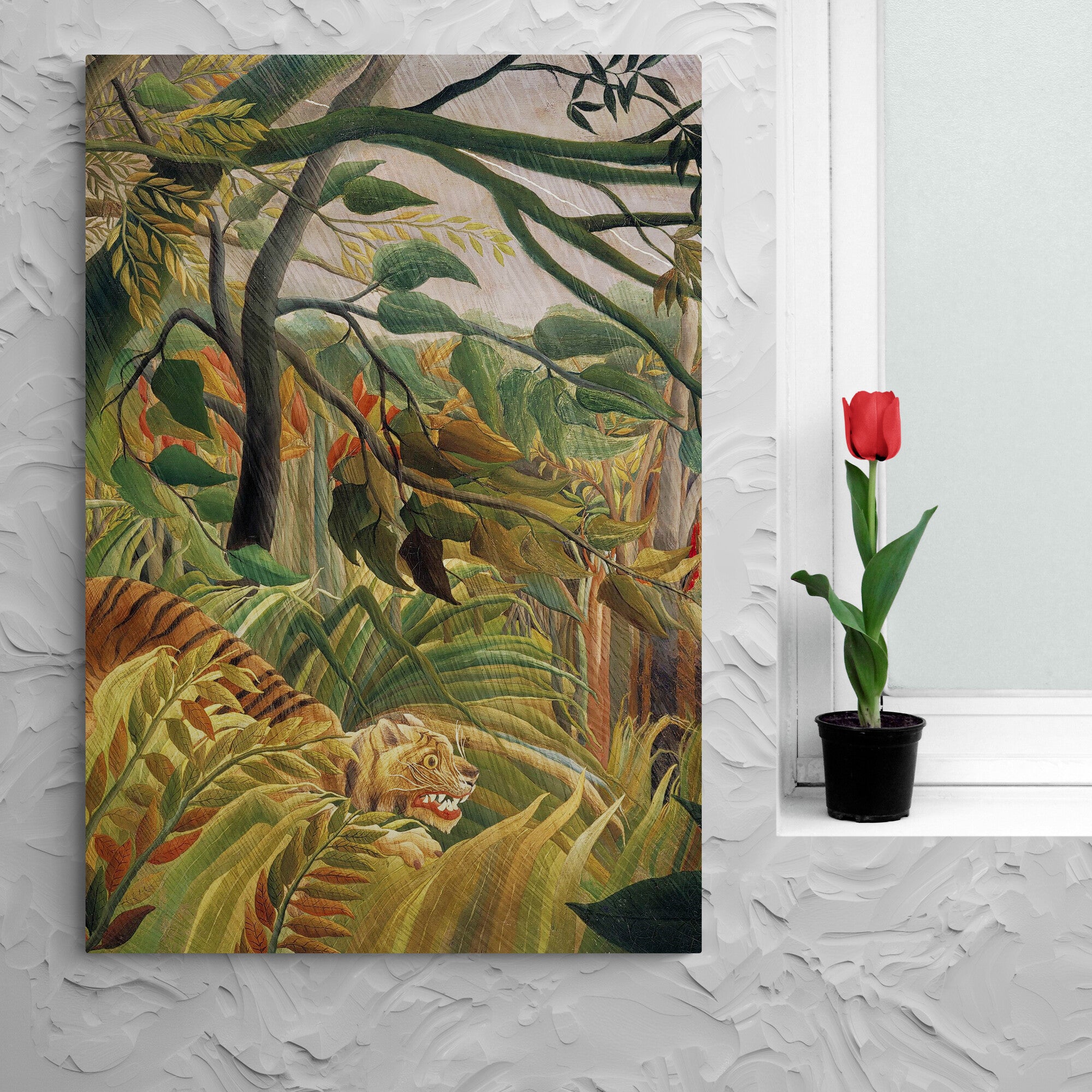 Henri Rousseau - Tropical Wall Art - Botanical Prints - 3 Piece Wall Art - Canvas Wall Art Framed Prints - Various Sizes