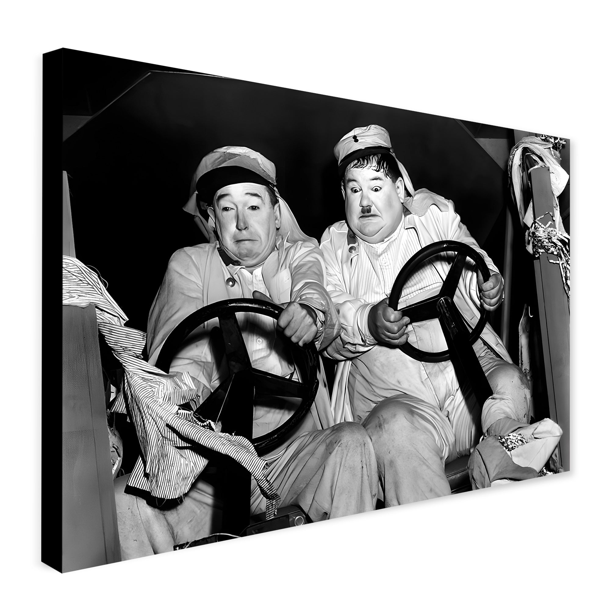 Laurel And Hardy - The Flying Deuces Vintage Movie Art 1939 - Canvas Wall Art Print - Various Sizes