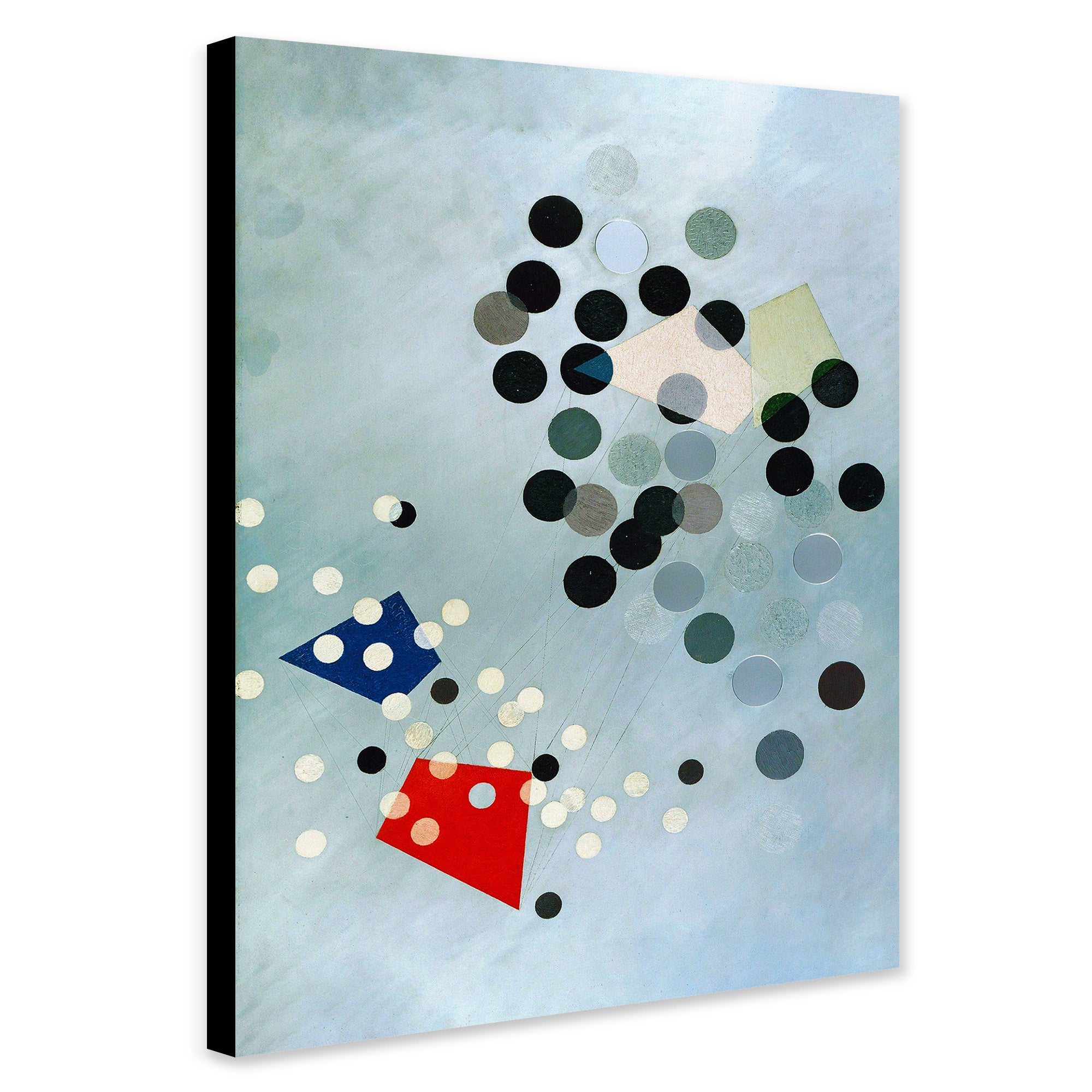 Construction AL6 - Bauhaus Abstract by Laszlo Moholy-Nagy - Canvas Wall Art Framed Print - Various Sizes