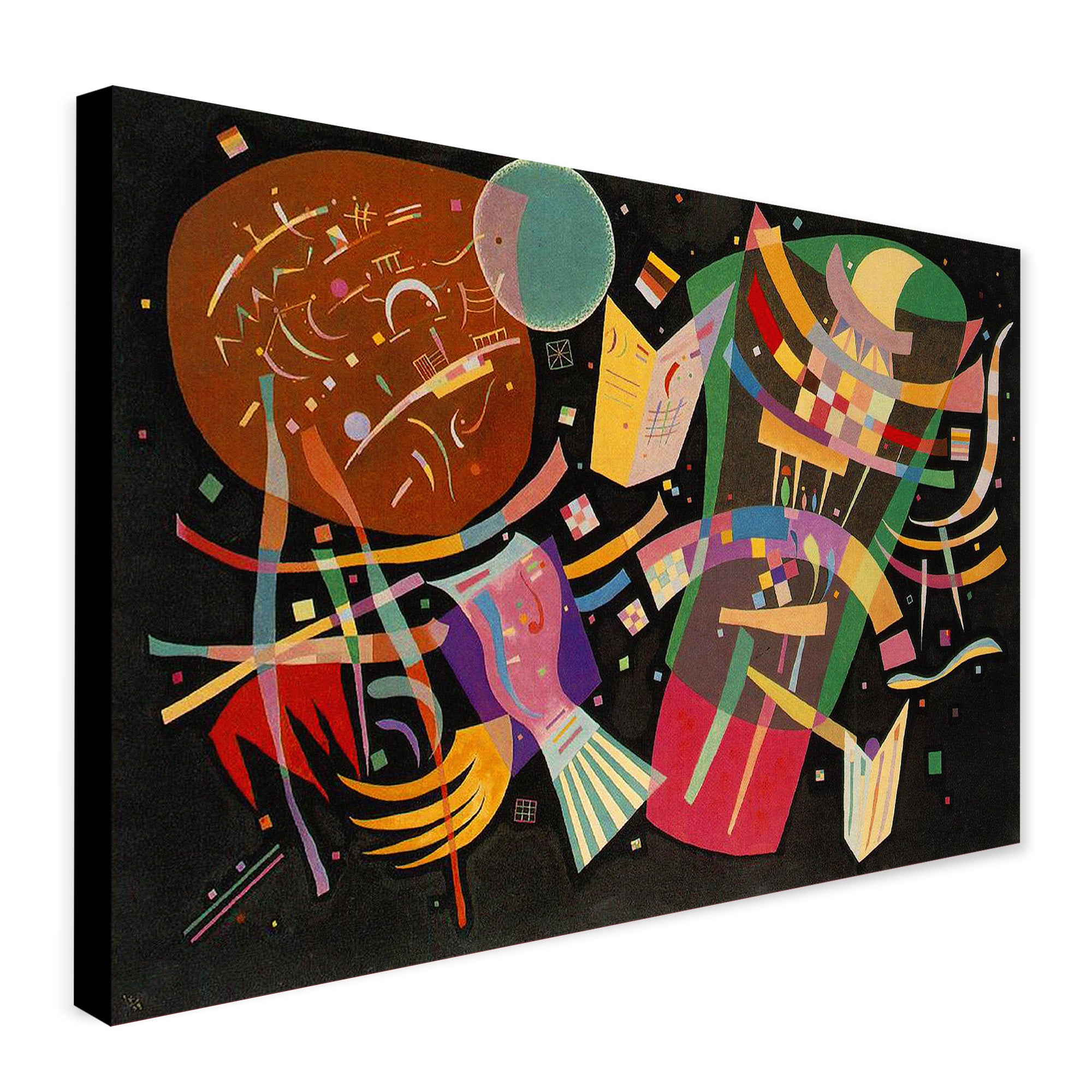 Composition X Abstract Wall Art by Wassily Kandinsky - Canvas Wall Art Framed Print - Various Sizes