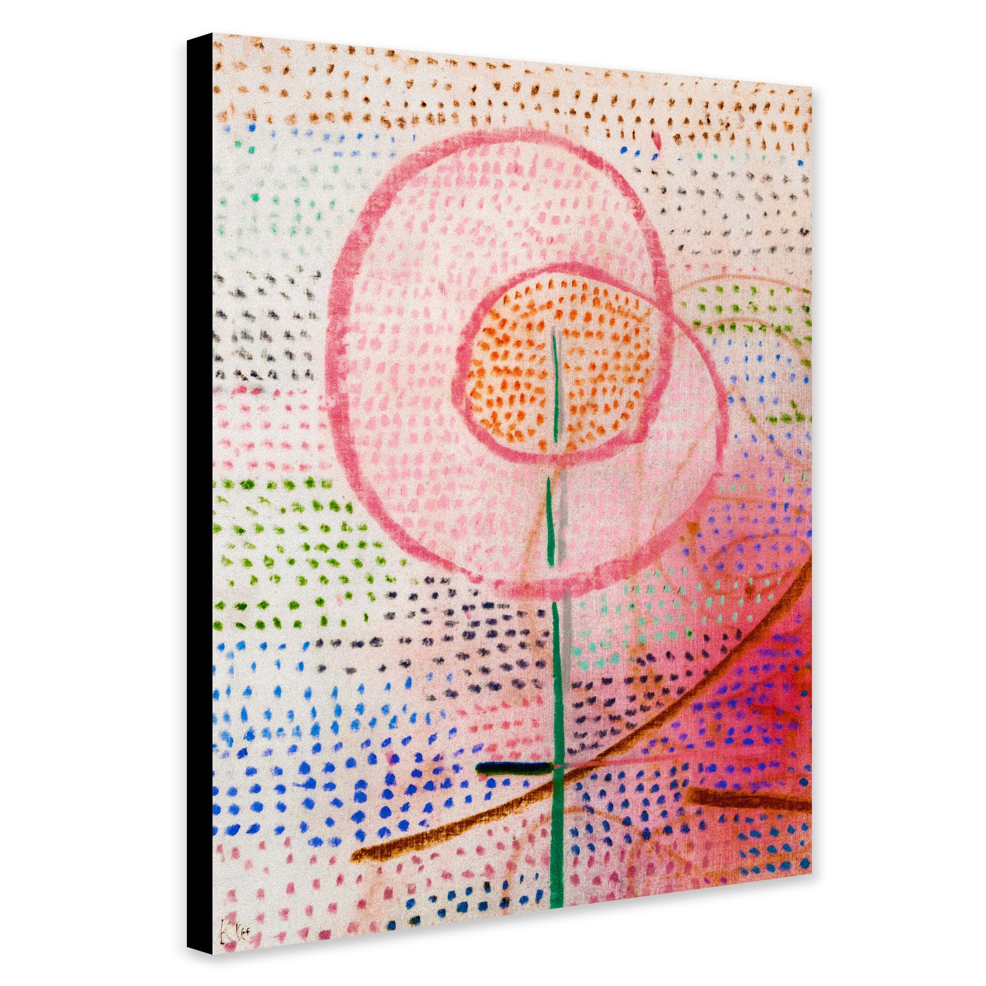 Blossoming - Abstract Wall Art by Paul Klee - Canvas Wall Art Framed Print - Various Sizes