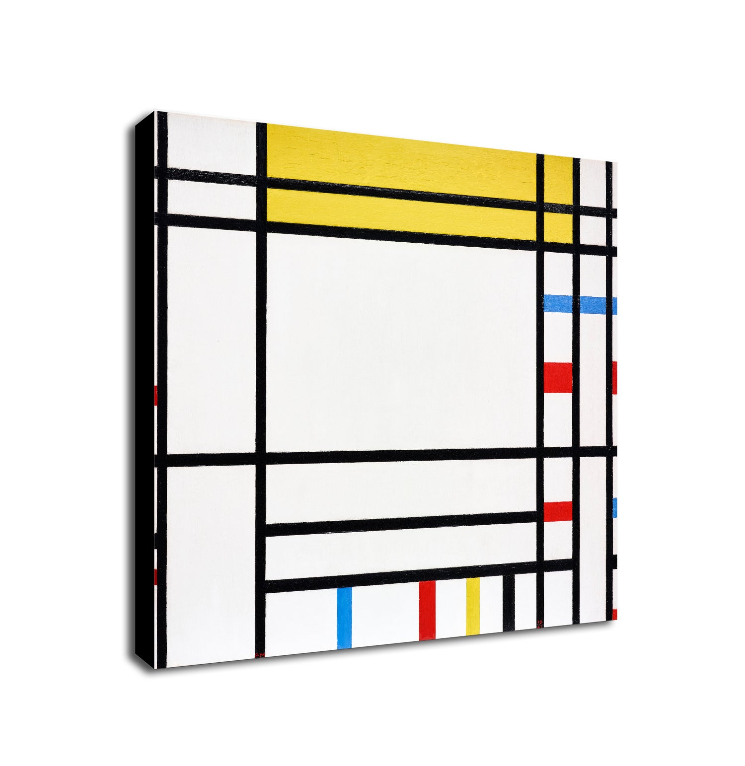 Place De La Concorde - Bauhaus Abstract Wall Art by Piet Mondrian - Framed Canvas Wall Art Print - Various Sizes