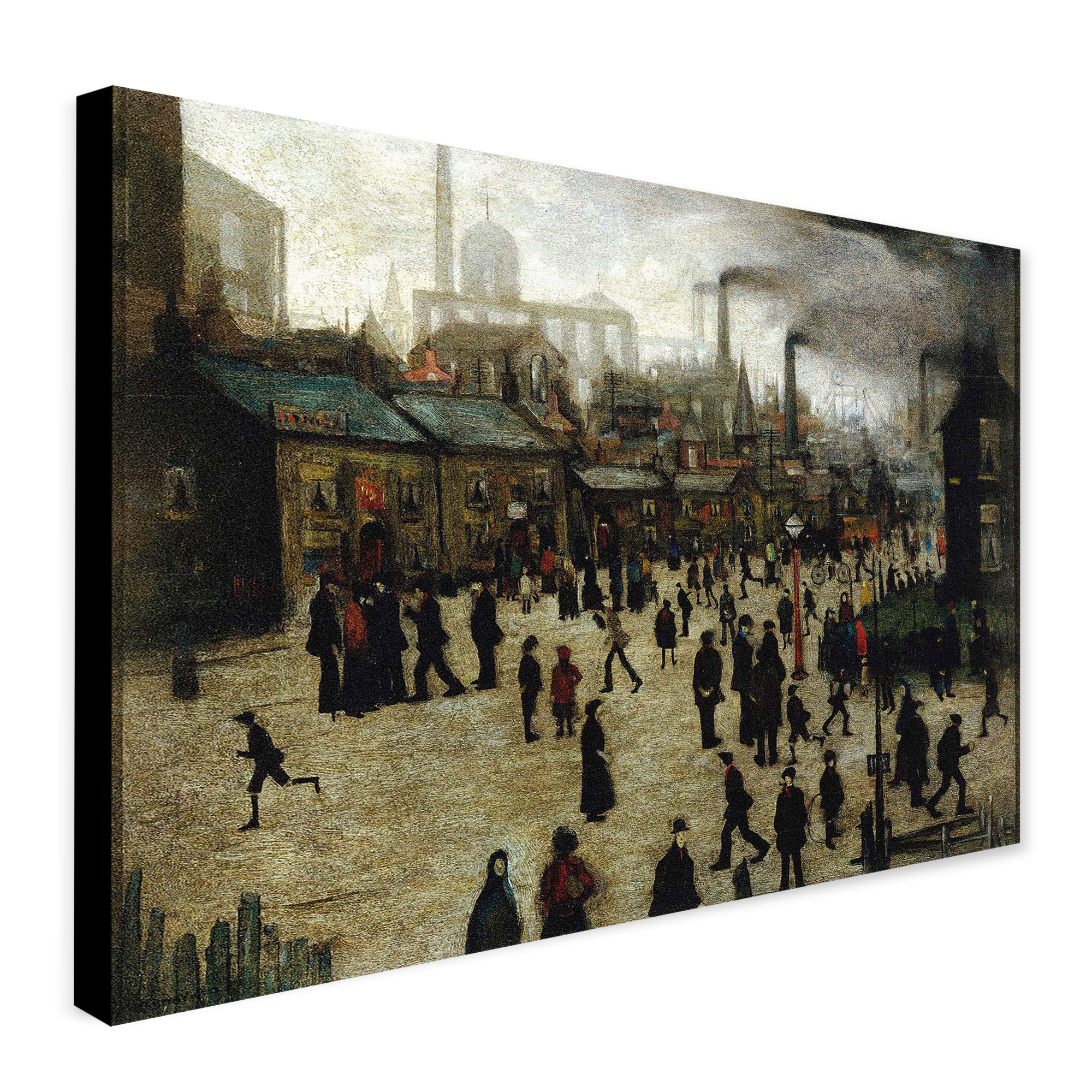 L.S. Lowry - Manufacturing Town 1922 - Wall Art - Canvas Wall Art Framed Print - Various Sizes