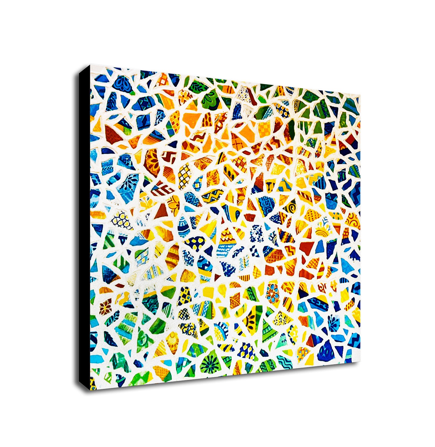 Cracked Mosaic - Abstract Wall Art - Framed Canvas Wall Art Print - Various Sizes