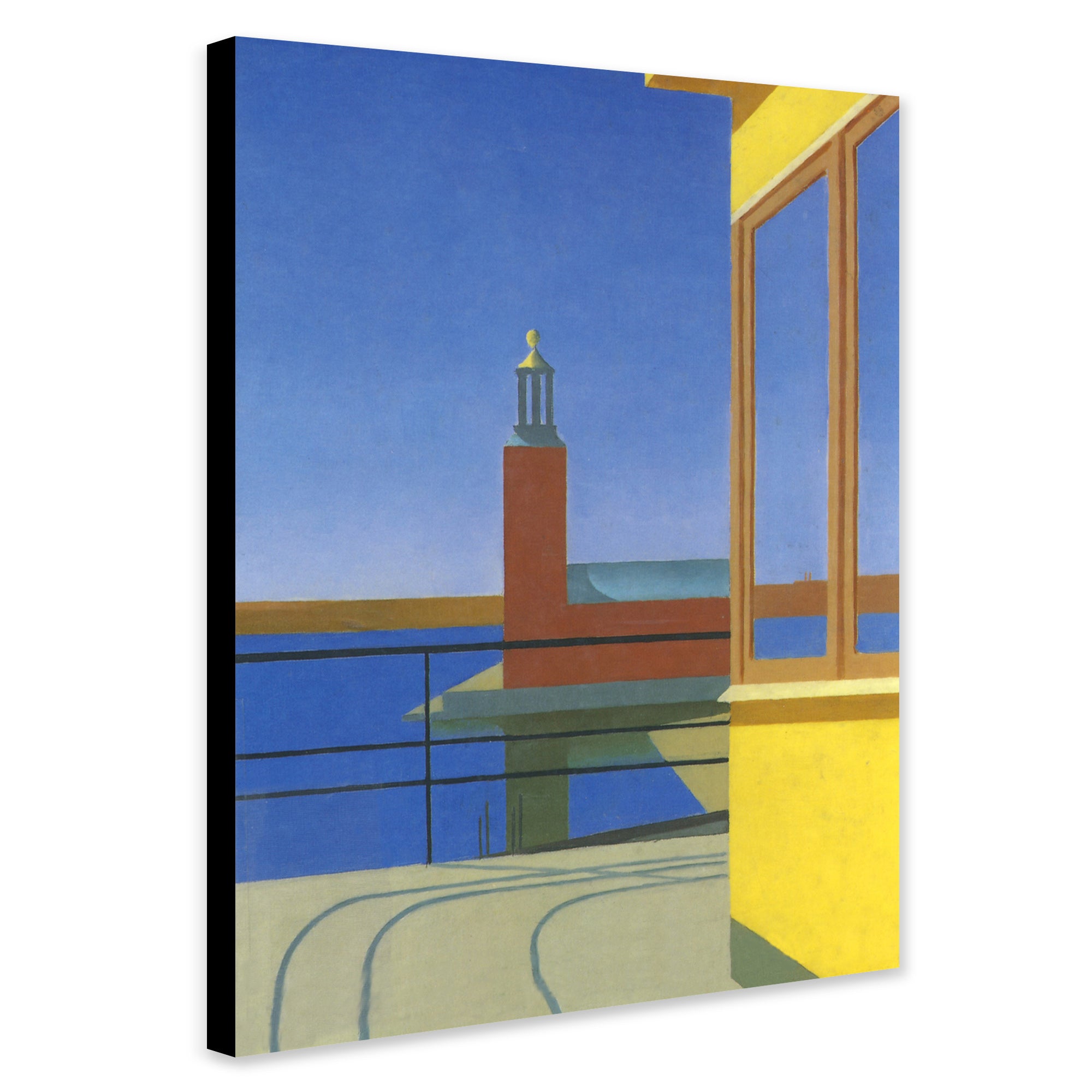 Outside the Central Palace - Art Deco Wall Art by Torsten Jovinge 1933 - Canvas Wall Art Framed Print - Various Sizes