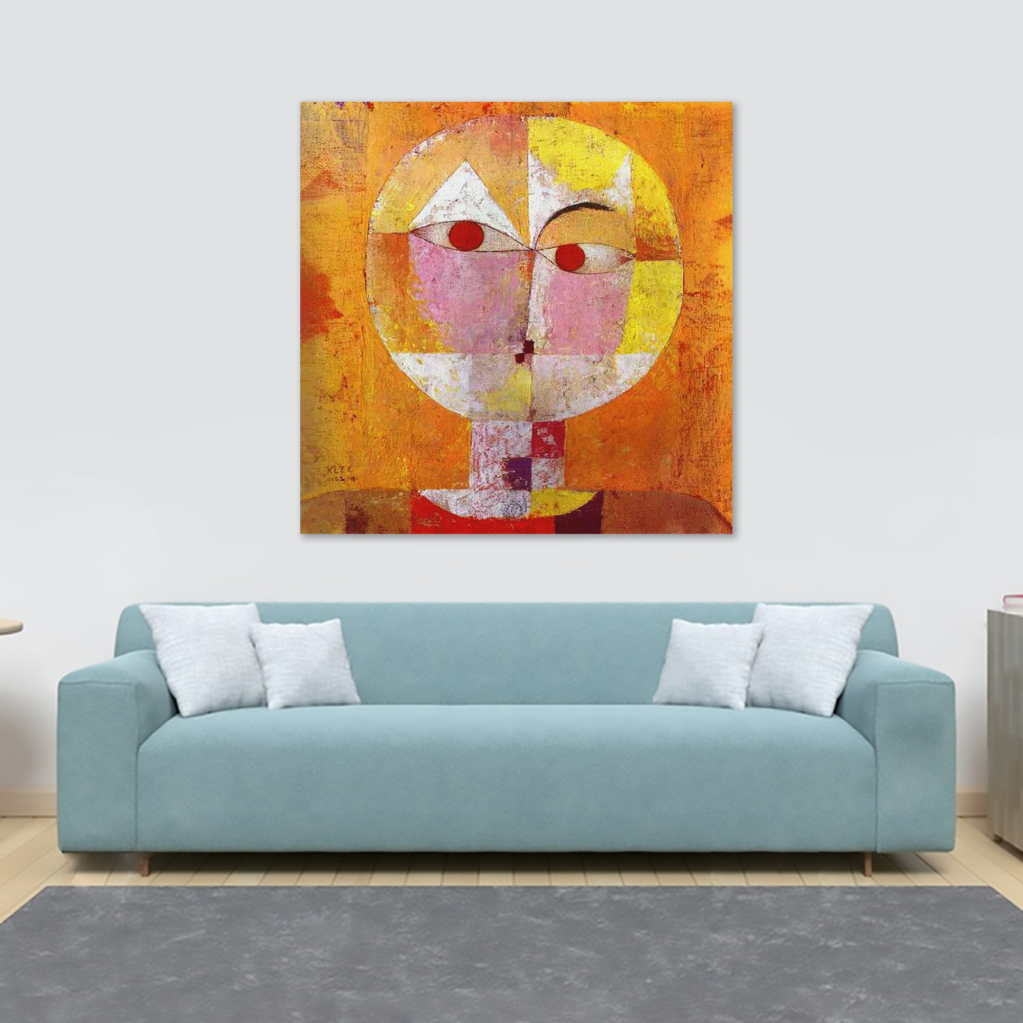 Scenecio - Abstract Wall Art by Paul Klee 1922 - Canvas Framed Wall Art Print - Various Sizes