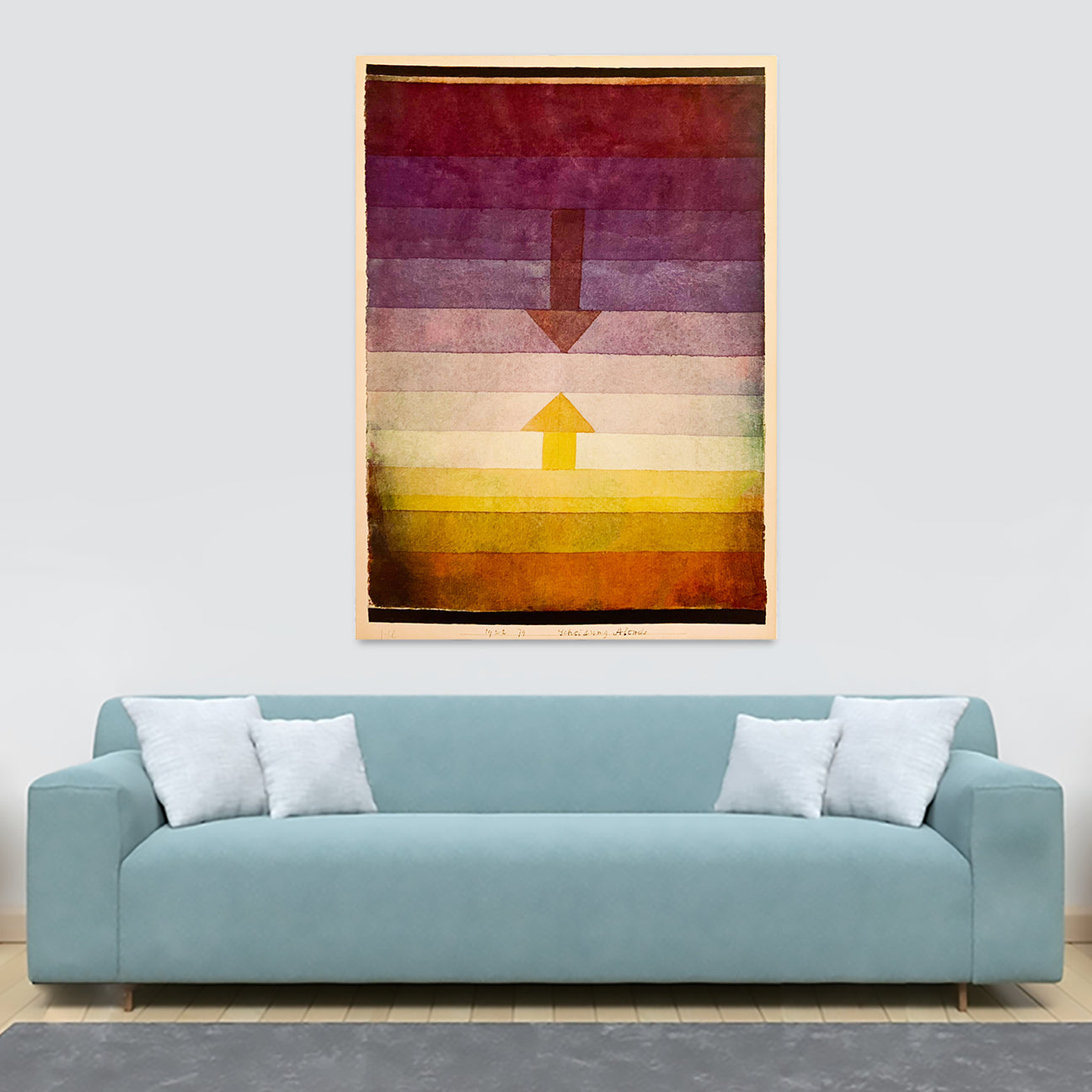 Separation In The Evening Wall Art by Paul Klee 1922 - Canvas Wall Art Framed Print - Various Sizes