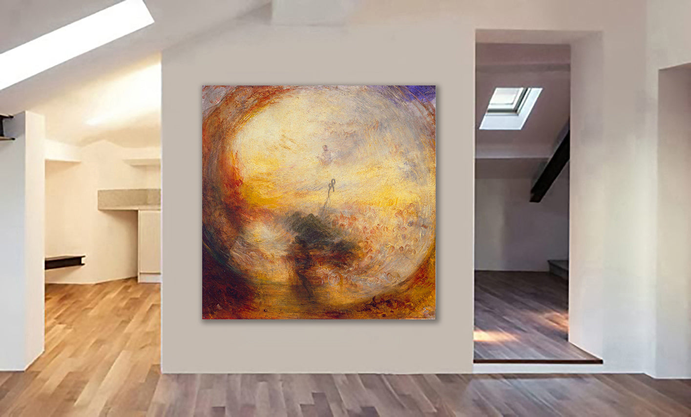 The Morning After The Deluge by J.M.W. Turner - Framed Canvas Wall Art Print - Various Sizes