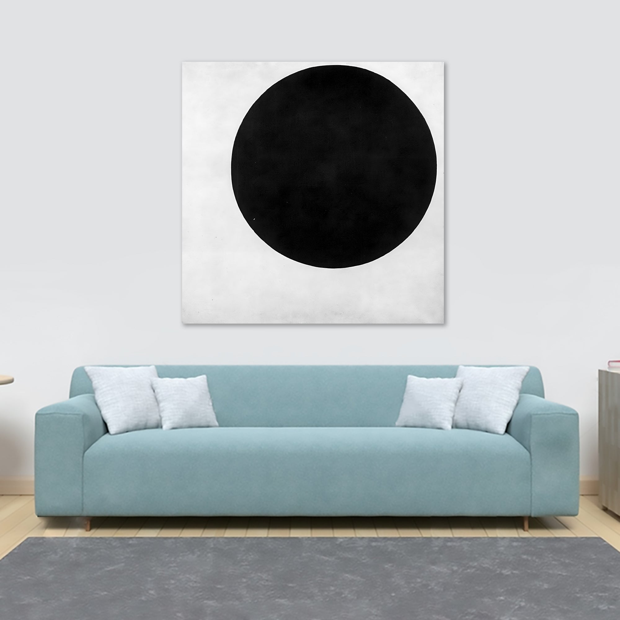 Black Circle by Kazimir Malevich 1923 - Framed Canvas Wall Art Print - Various Sizes