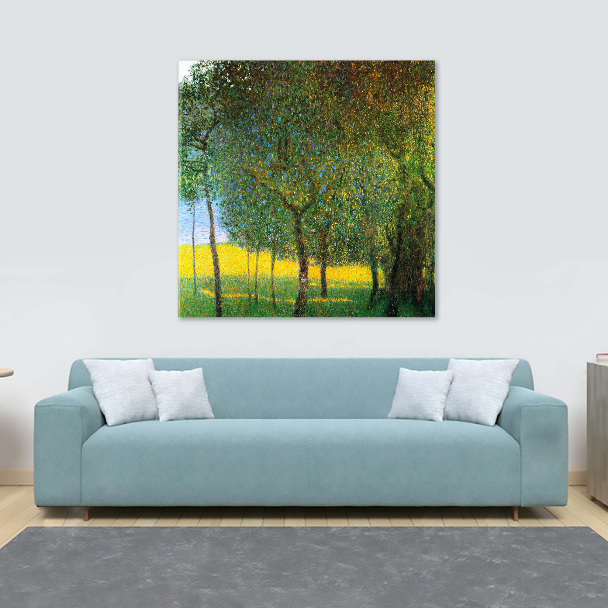 Fruit Trees - Wall Art By Gustav Klimt 1901 - Framed Canvas Wall Art Print - Various Sizes