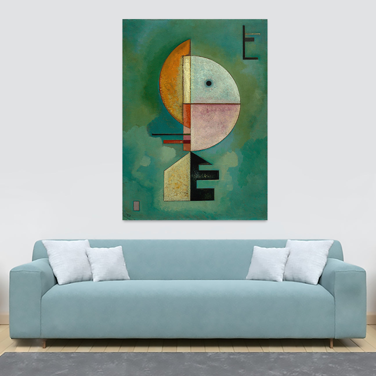 Upward - Abstract Art by Wassily Kandinsky 1929 - Canvas Wall Art Framed Print - Various Sizes