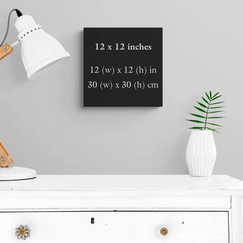 Custom 12x12 inches (30x30cm) - Wall Art Wrapped Frame Canvas Print