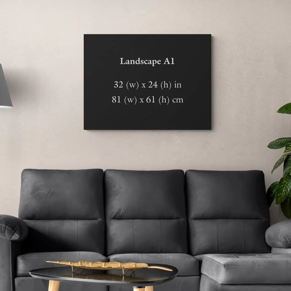 Custom A1 (32x24in / 81x61cm) - Wall Art Wrapped Frame Canvas Print