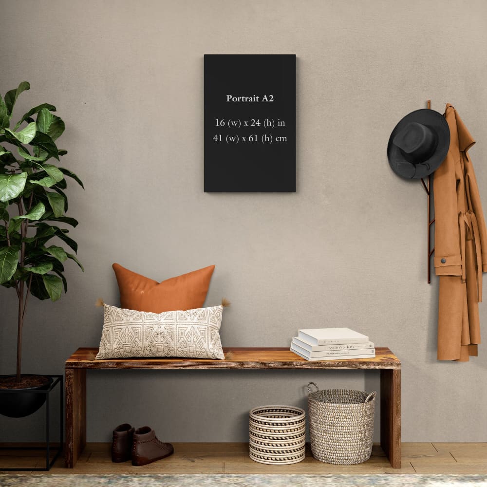 Custom A2 (24x16in / 61x41cm) - Wall Art Wrapped Frame Canvas Print