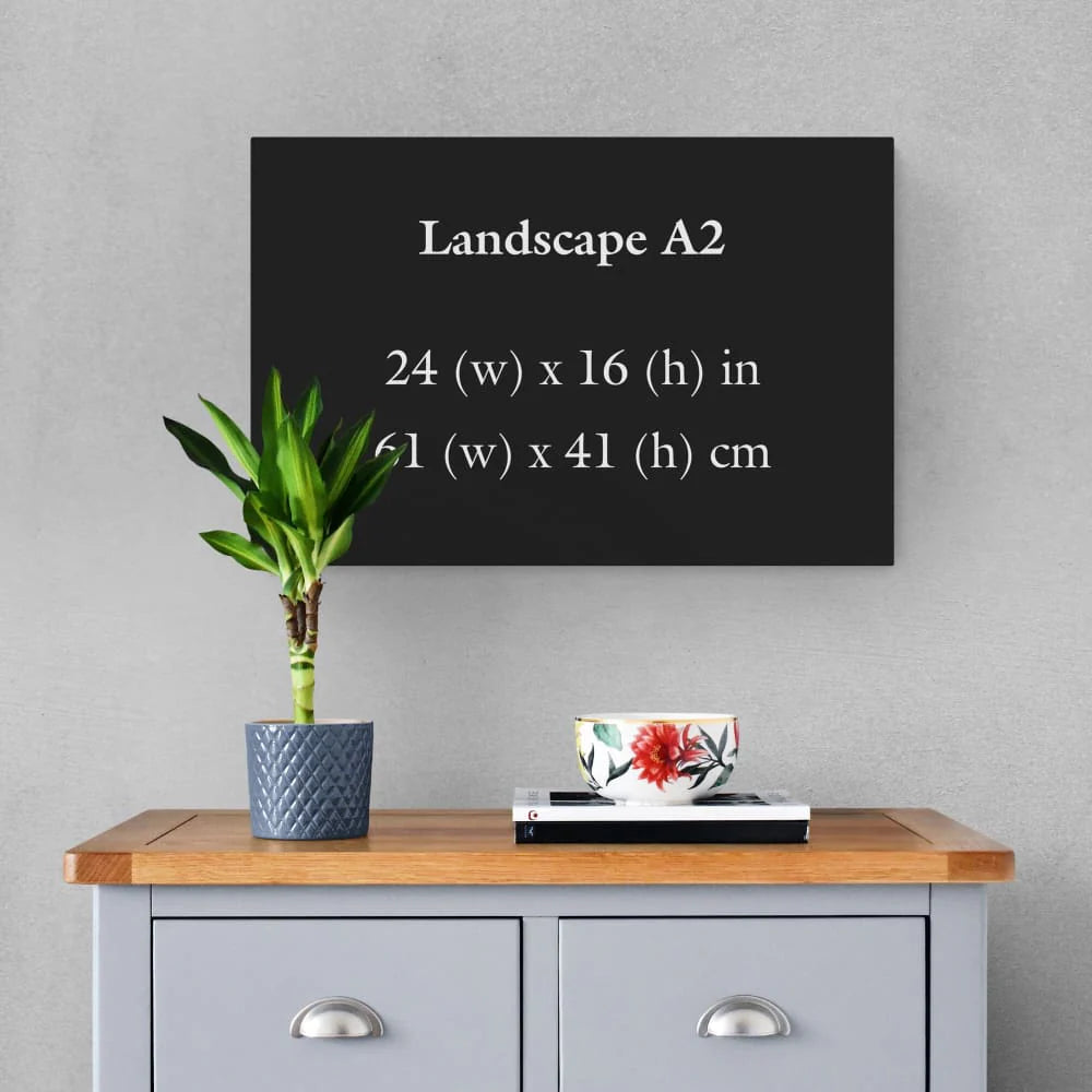 Custom A2 (24x16in / 61x41cm) - Wall Art Wrapped Frame Canvas Print