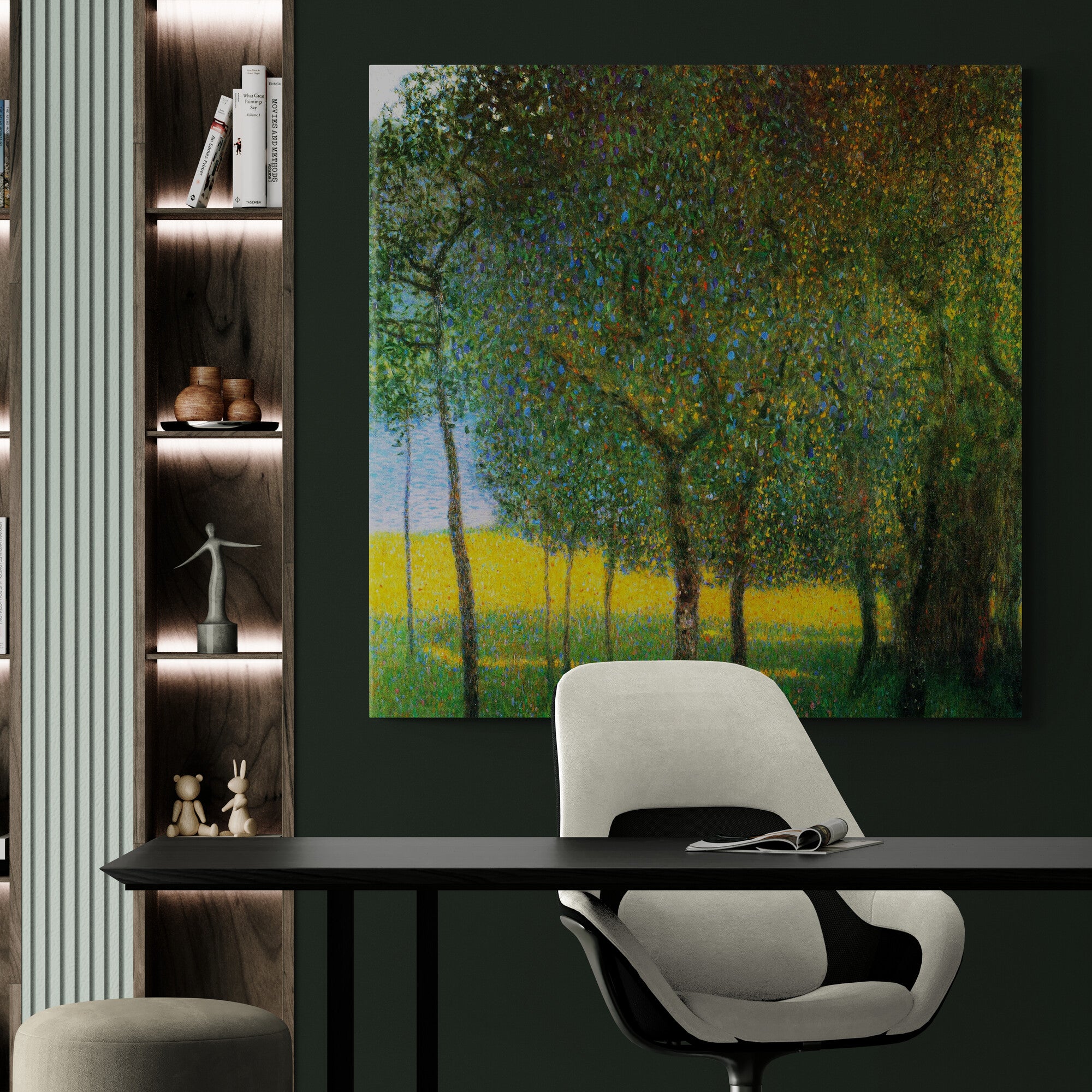 Fruit Trees - Wall Art By Gustav Klimt 1901 - Framed Canvas Wall Art Print - Various Sizes