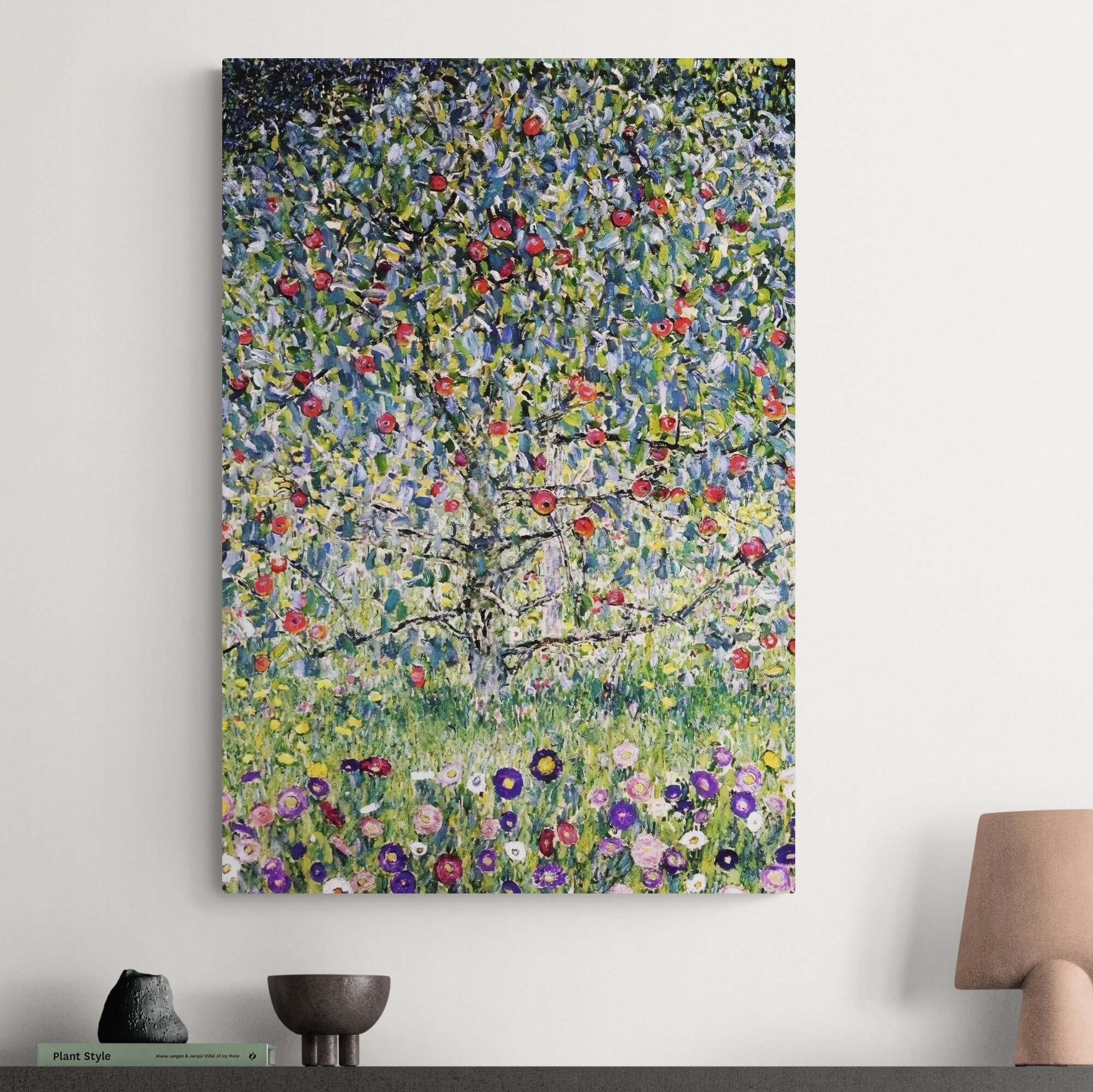 Gustav Klimt Botanical Art - Set Of 3 Detailed Prints - Canvas Wall Art Framed Prints - Various Sizes