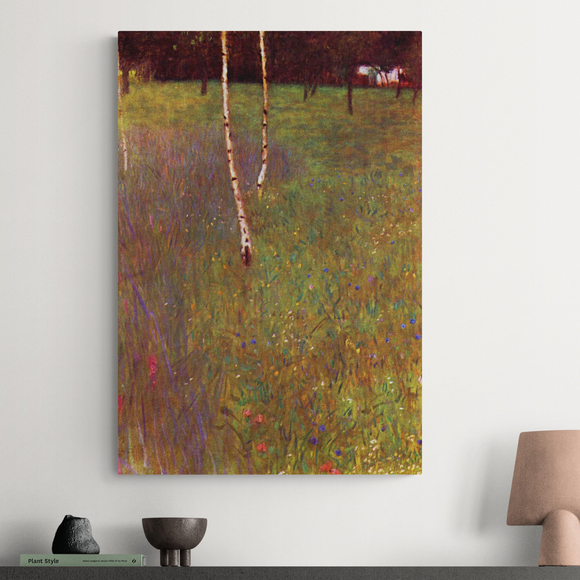 Gustav Klimt Botanical Art - Set Of 3 Detailed Prints - Canvas Wall Art Framed Prints - Various Sizes