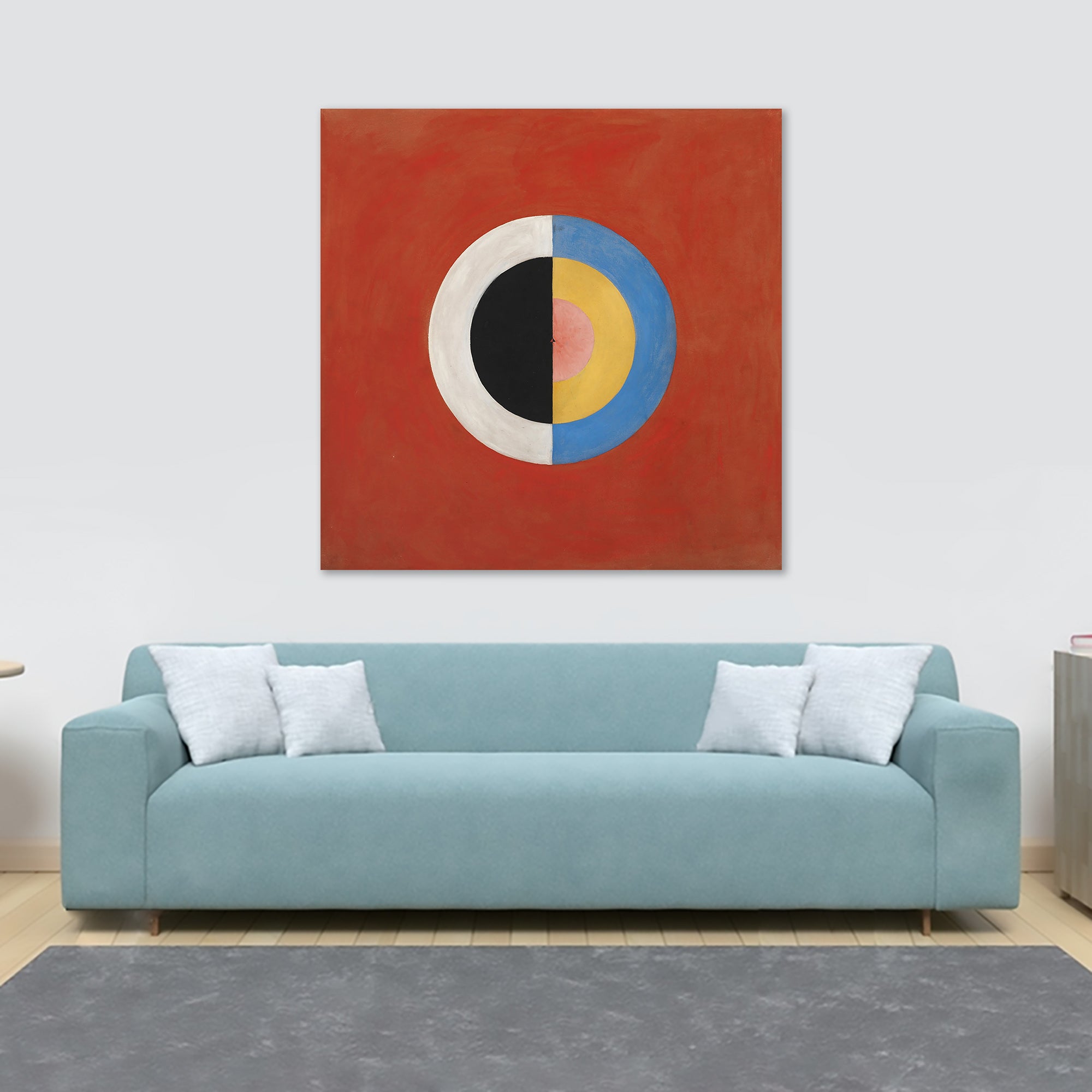 Abstract Art - The Swan (Svanen) by Hilma af Klint - Framed Canvas Wall Art Print - Various Sizes