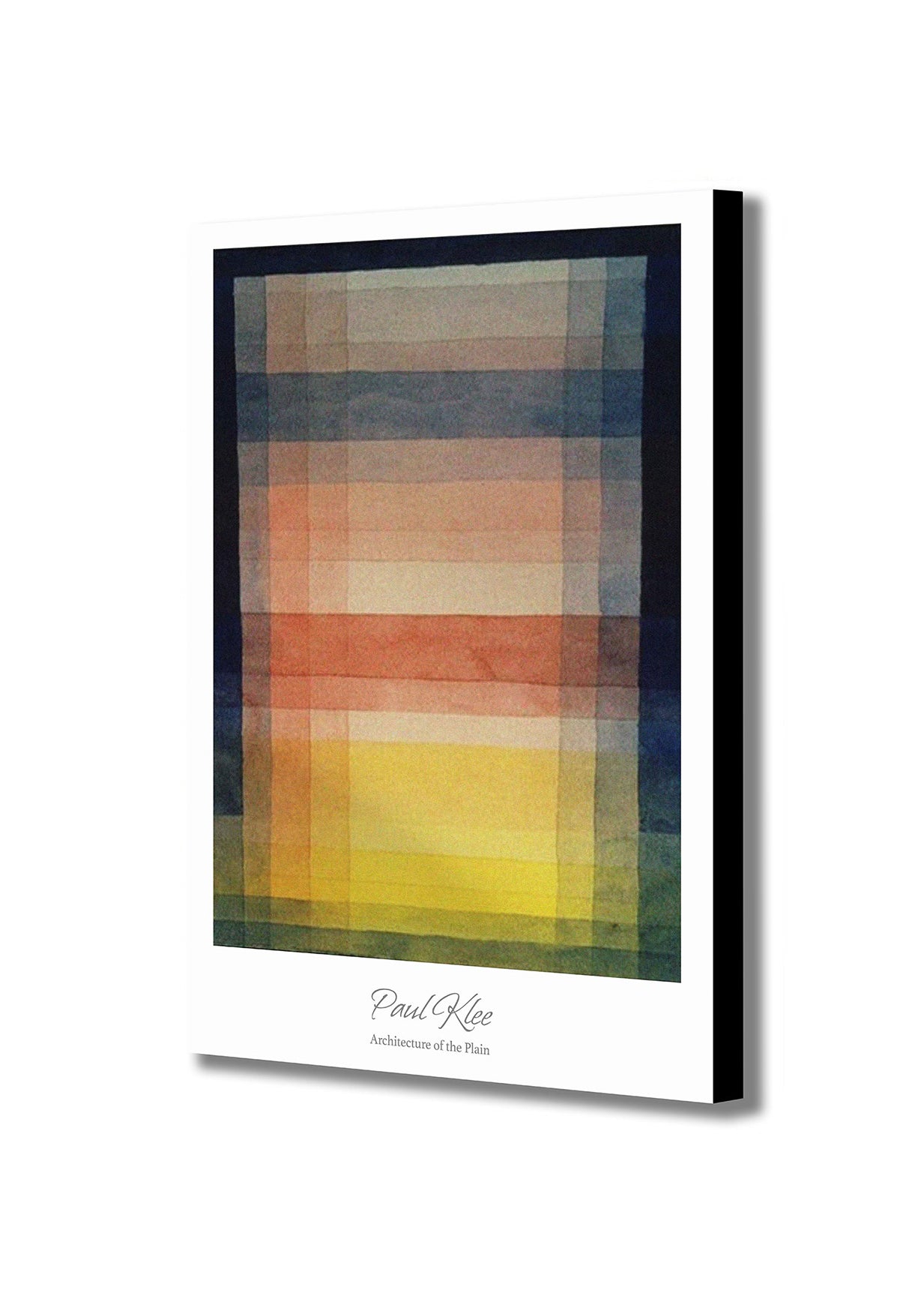 Architecture of the Plain by Paul Klee - Canvas Wall Art Framed Print - Various Sizes