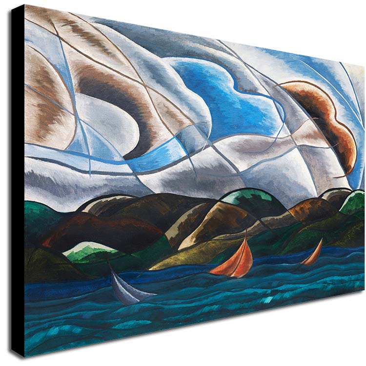 Clouds And Water by Arthur Dove 1930 - Canvas Wall Art Framed Print - Various Sizes