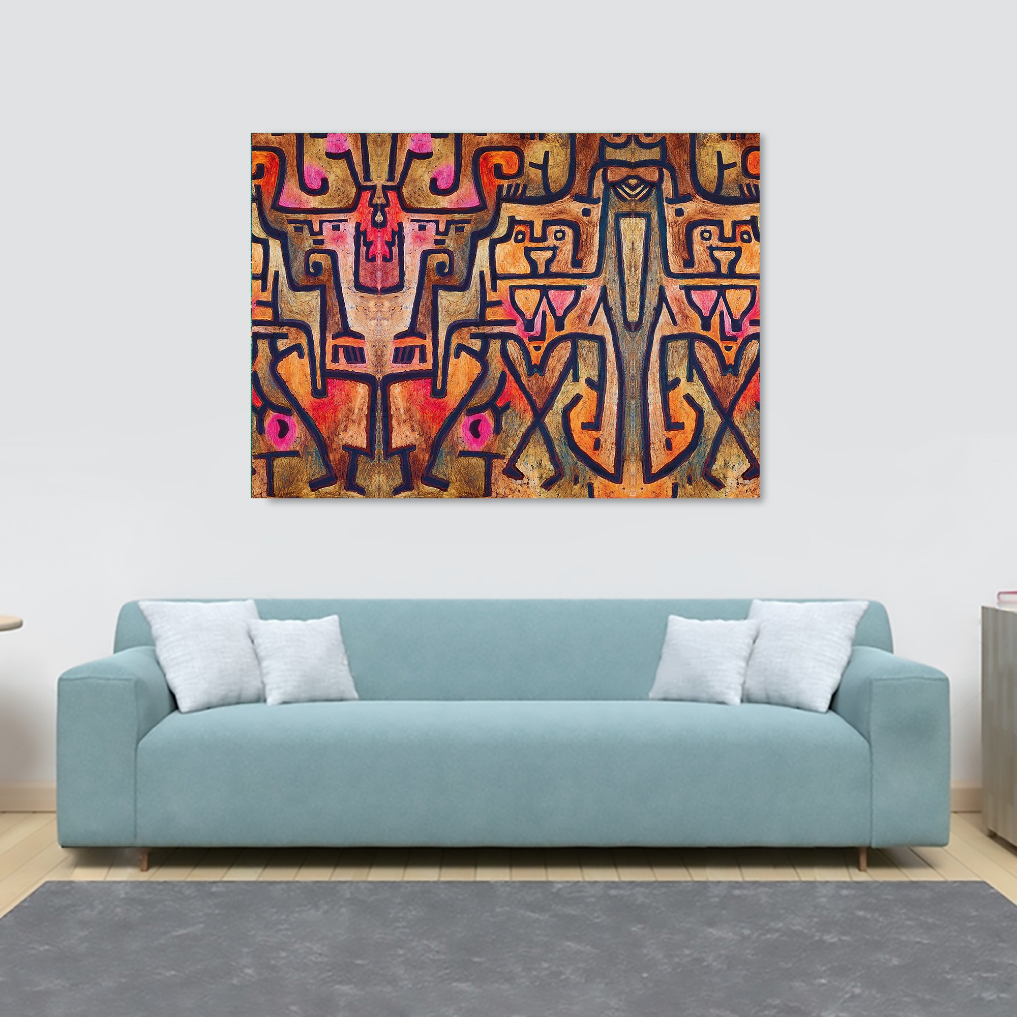 Forest Witches - Abstract by Paul Klee - 1938 - Canvas Wall Art Framed Print - Various Sizes