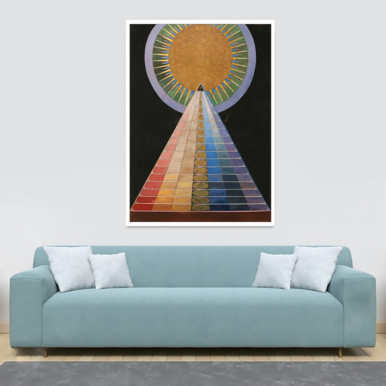 Hilma af Klint - Altarpiece Abstract Wall Art - Canvas Wall Art Framed Print - Various Sizes