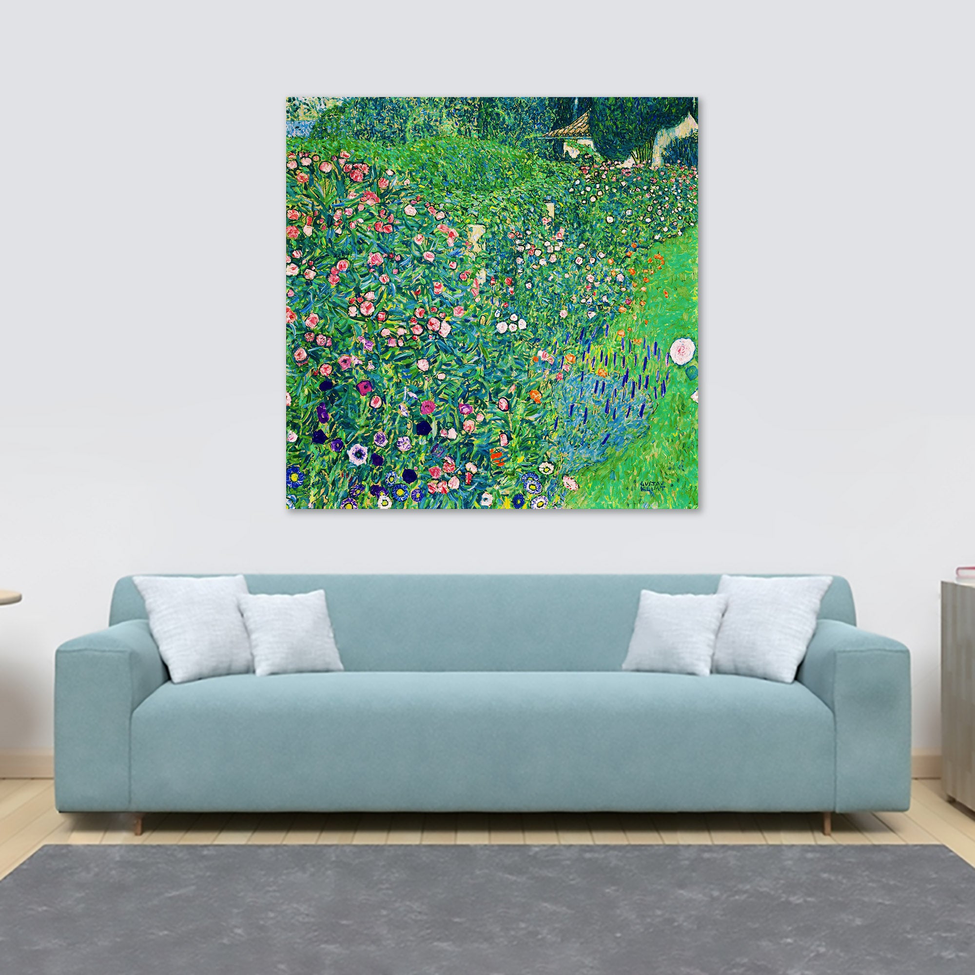 Italian Horticultural Landscape by Gustav Klimt - Framed Canvas Wall Art Print - Various Sizes