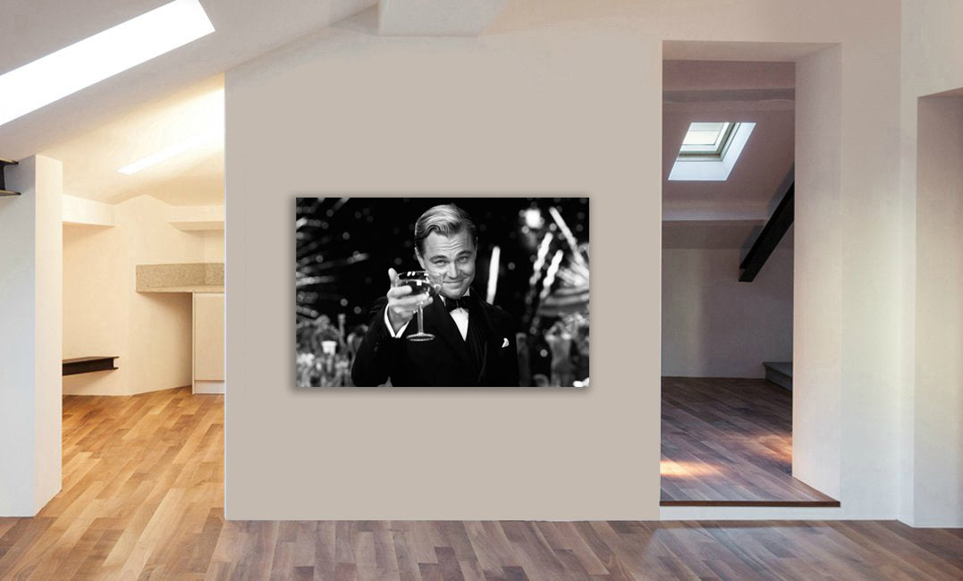 The Great Gatsby - Leonardo DiCaprio - Canvas Wall Art Framed Print - Various Sizes