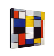 PIET MONDRIAN - COMPOSITION A - Framed Canvas Wall Art Print - Various Sizes