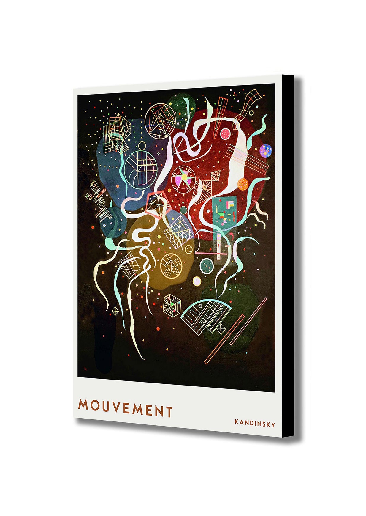Mouvement by Wasilly Kandinsky - Canvas Wall Art Framed Print - Various Sizes