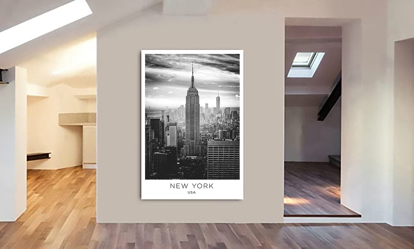 New York City - USA - Canvas Wall Art Framed Print - Various Sizes