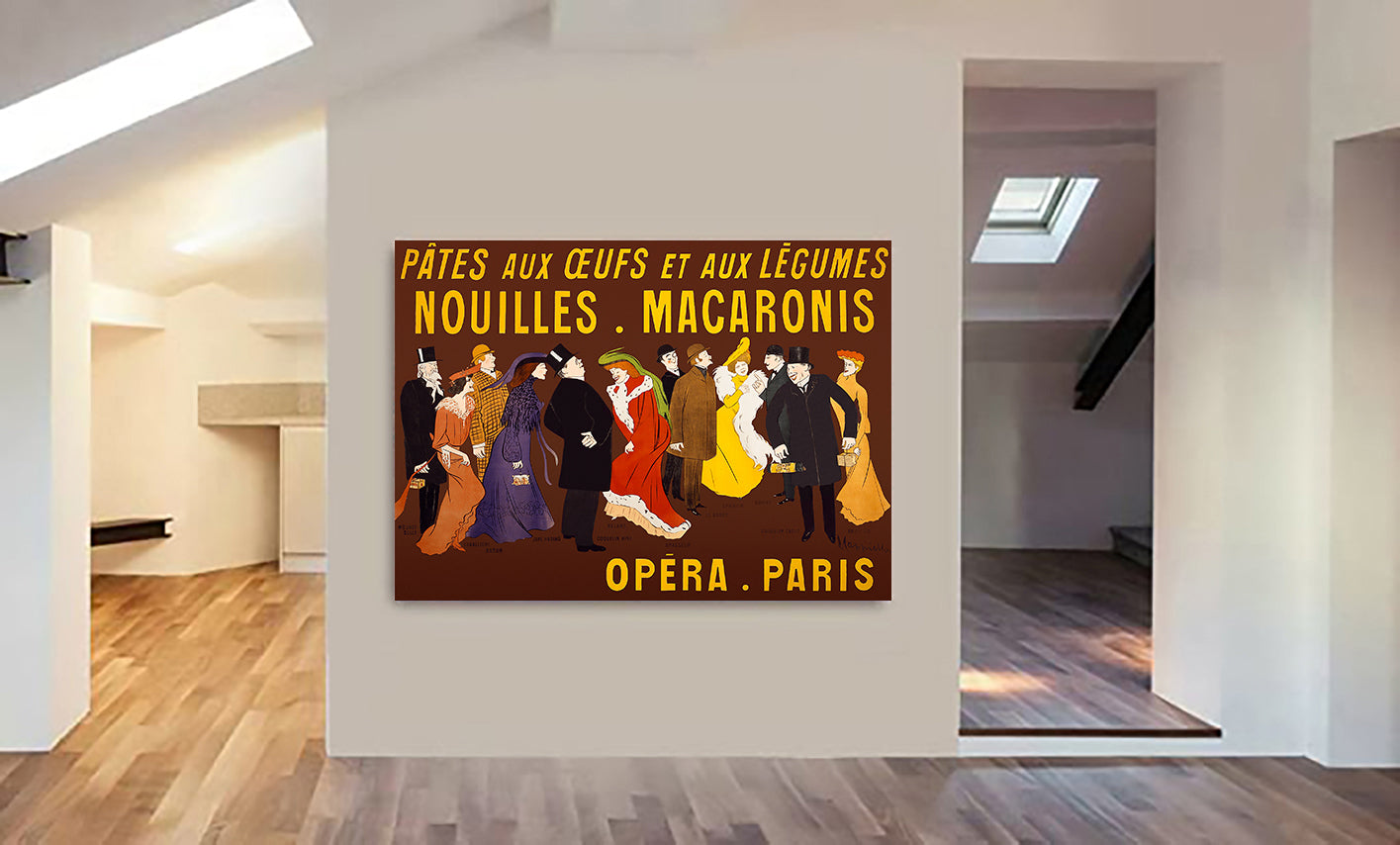 Opera - Paris - French Vintage Wall Art (1901) by Leonetto Cappiello - Canvas Wall Art Framed Print - Various Sizes