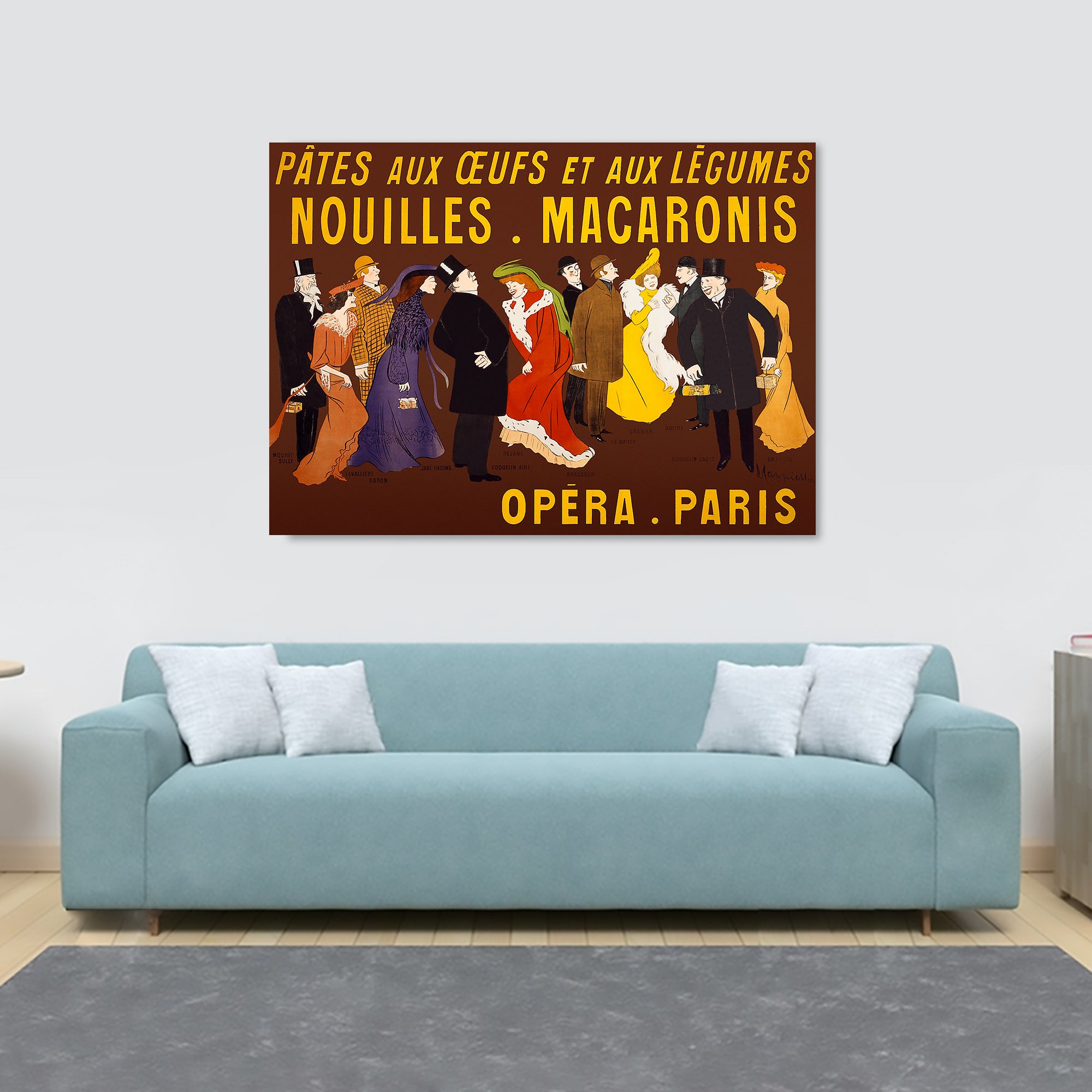 Opera - Paris - French Vintage Wall Art (1901) by Leonetto Cappiello - Canvas Wall Art Framed Print - Various Sizes