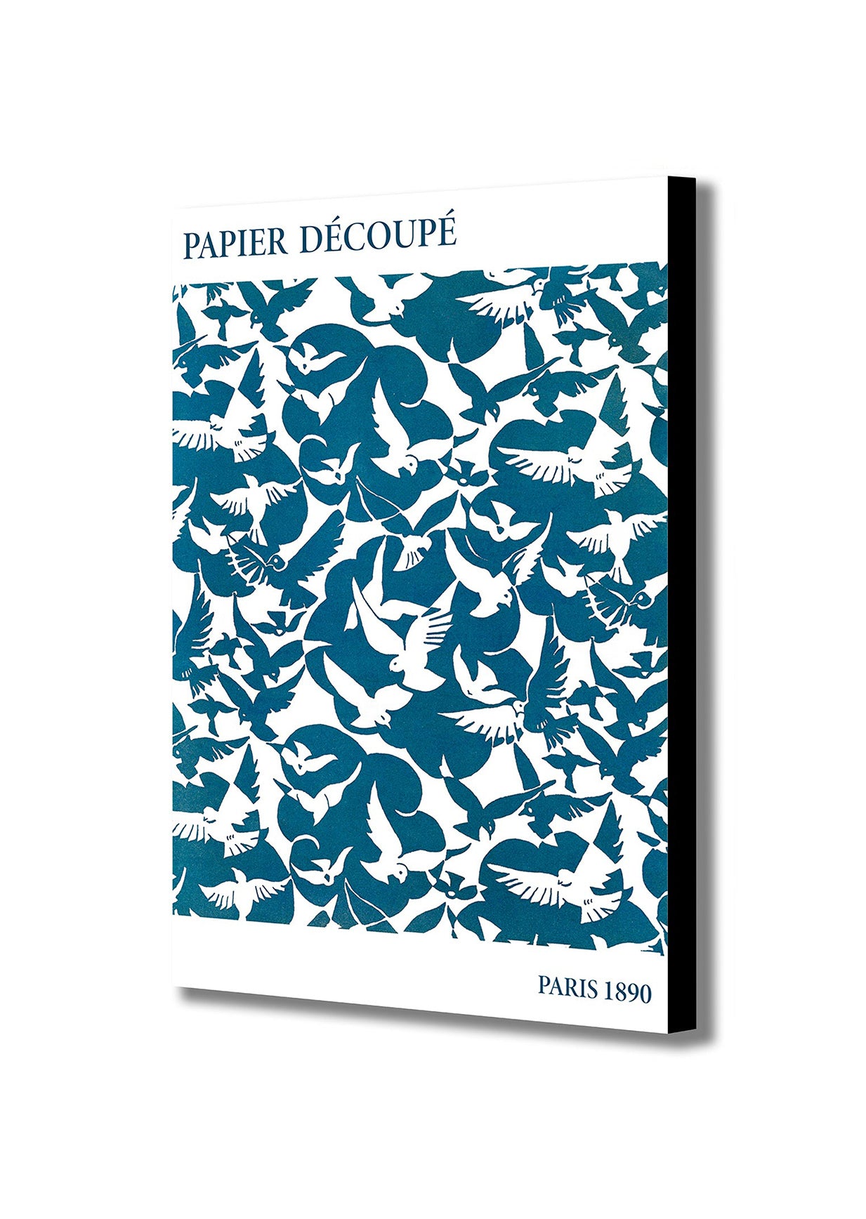 Papier Découpé - Paris 1890 - Canvas Wall Art Framed Print - Various Sizes