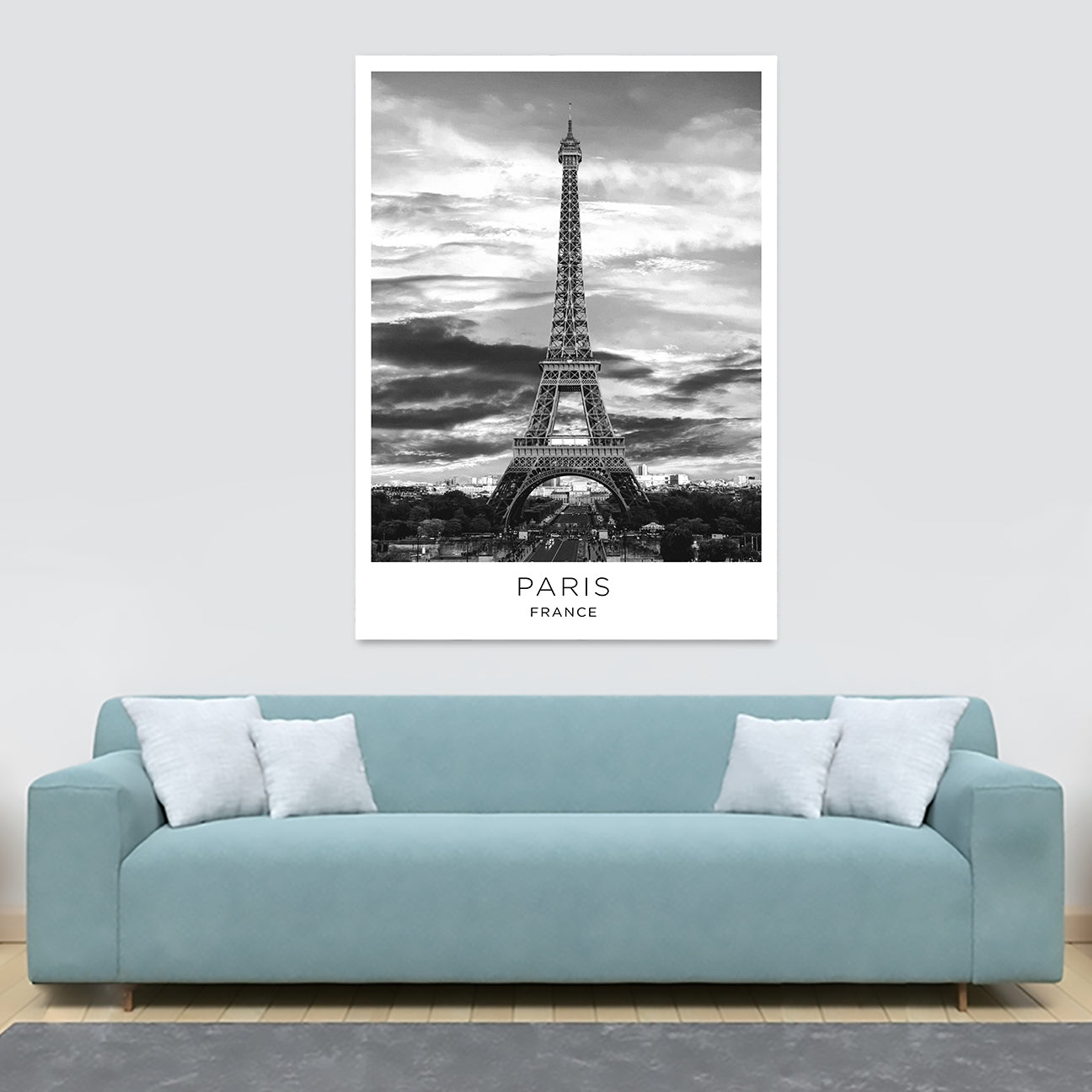 Paris City - France - Canvas Wall Art Framed Print - Various Sizes