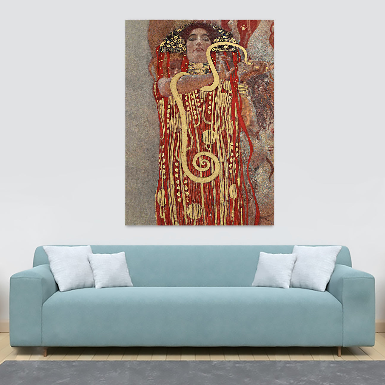 Hygieia by Gustav Klimt - Wall Art - Canvas Wall Art Framed Print - Various Sizes