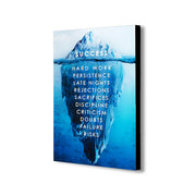 Success - Motivational - Canvas Wall Art Framed Print - Various Sizes