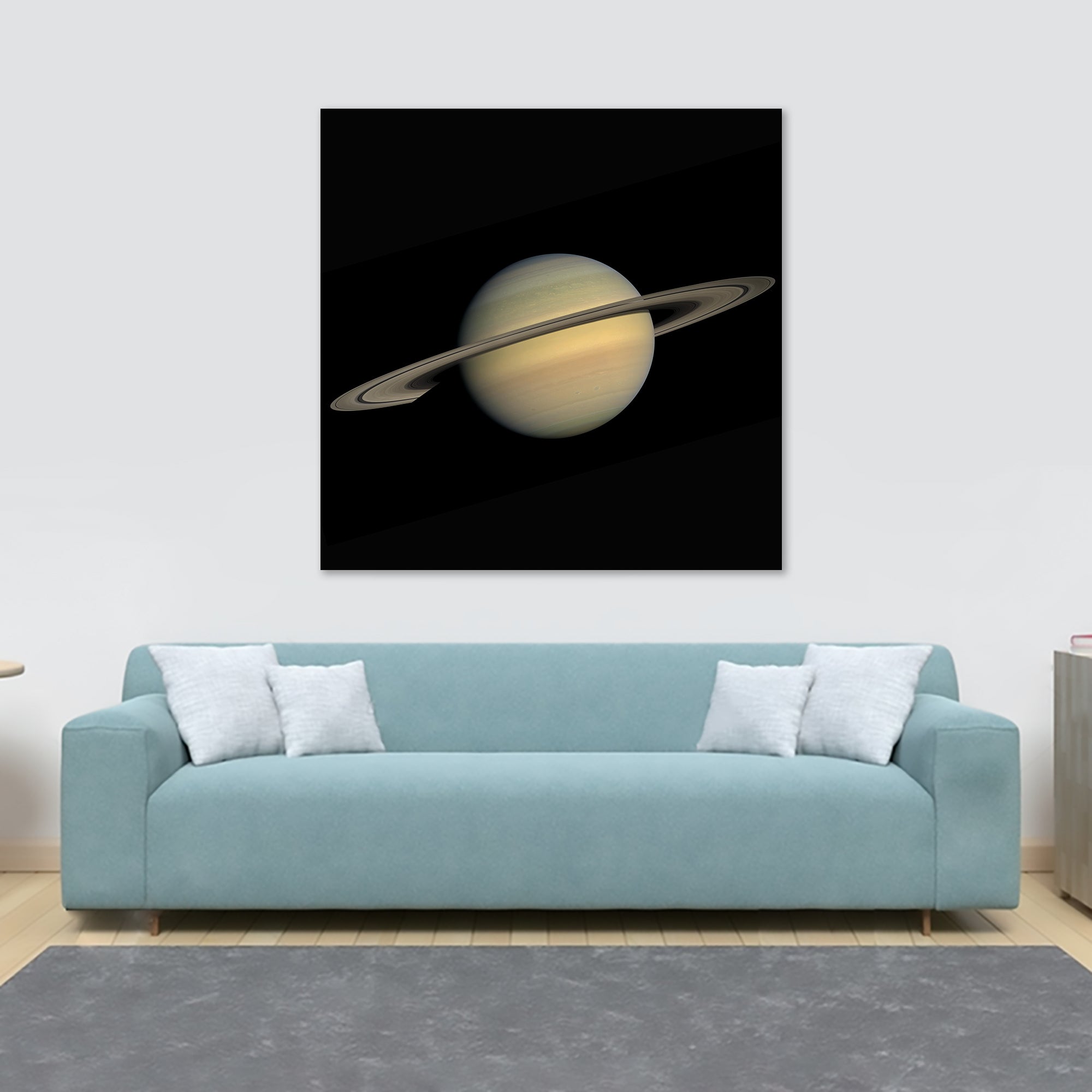 Saturn Planet - Space Wall Art - Framed Canvas Wall Art Print - Various Sizes