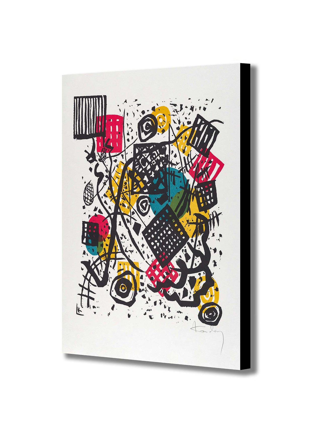 Small Worlds Abstract Art by Wassily Kandinsky - Canvas Wall Art Framed Print - Various Sizes