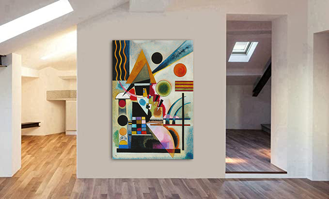 Swinging - Abstract - By Wassily Kandinsky - Canvas Wall Art Framed Print - Various Sizes