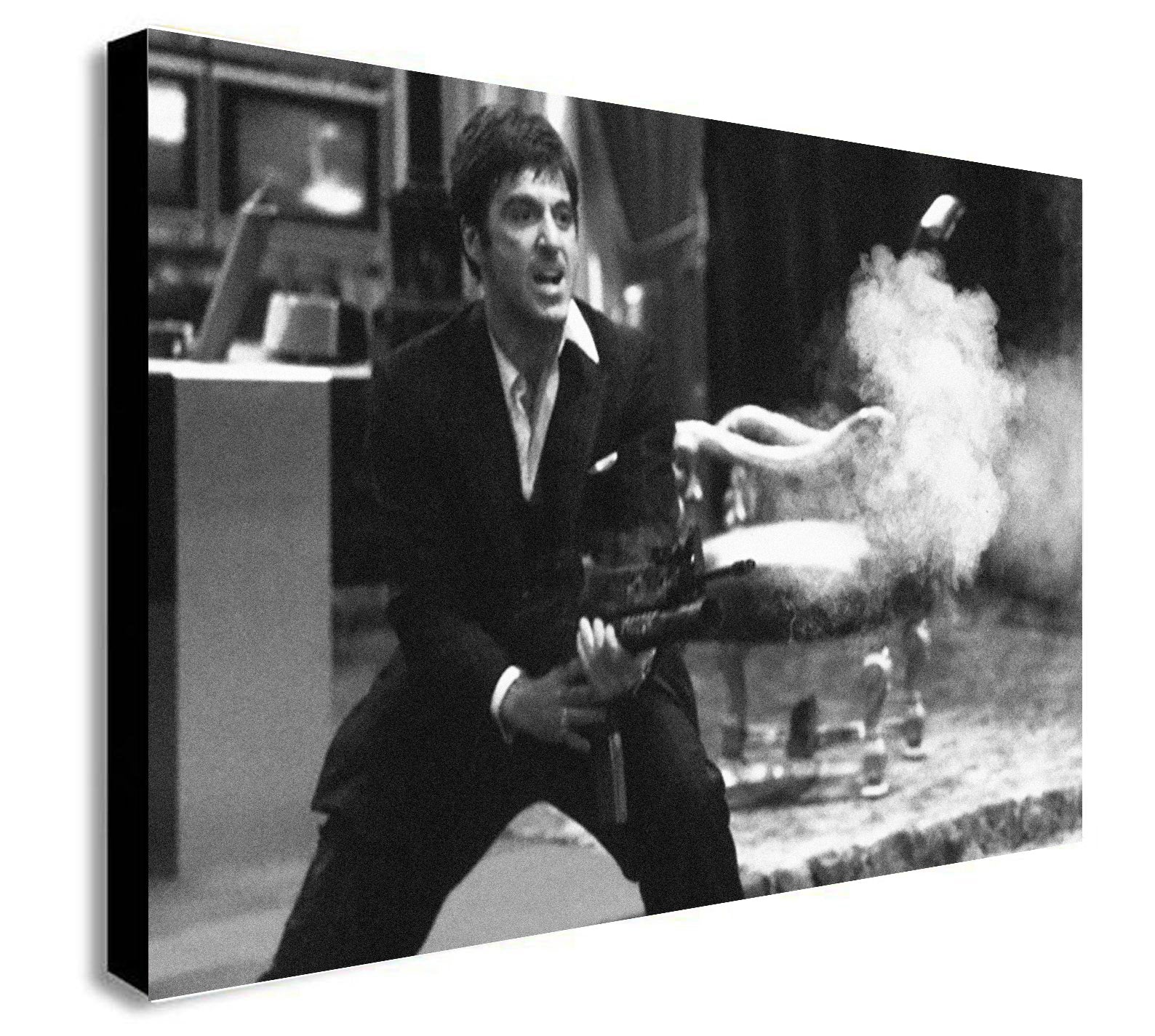 Scarface - Tony Montana - Canvas Wall Art Framed Print. Various Sizes