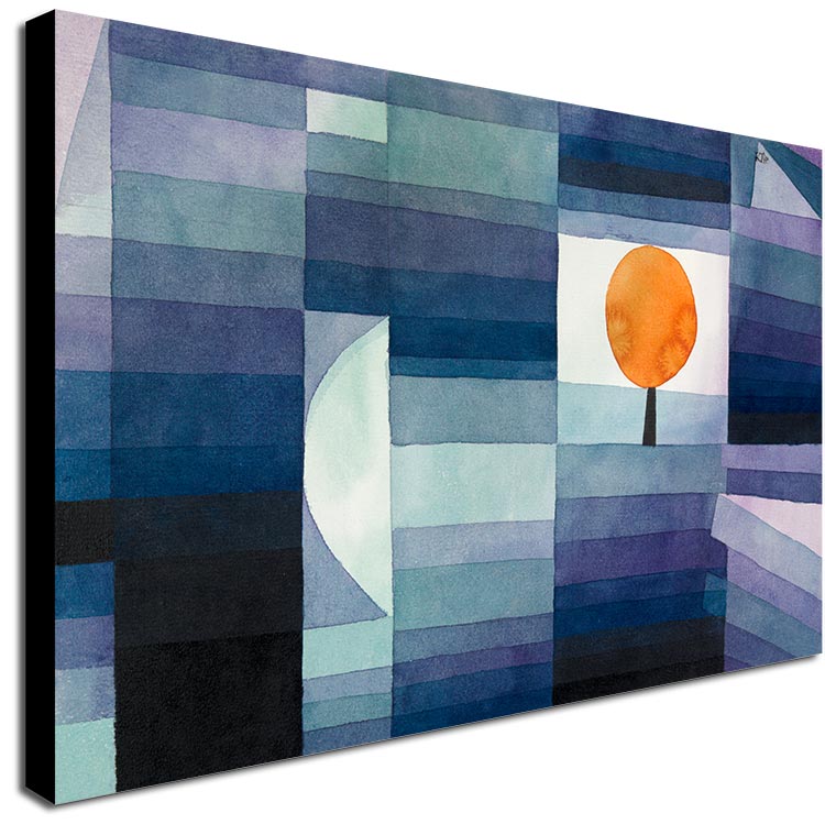 The Harbinger of Autumn 1922 by Paul Klee - Canvas Wall Art Framed  Print -Various Sizes