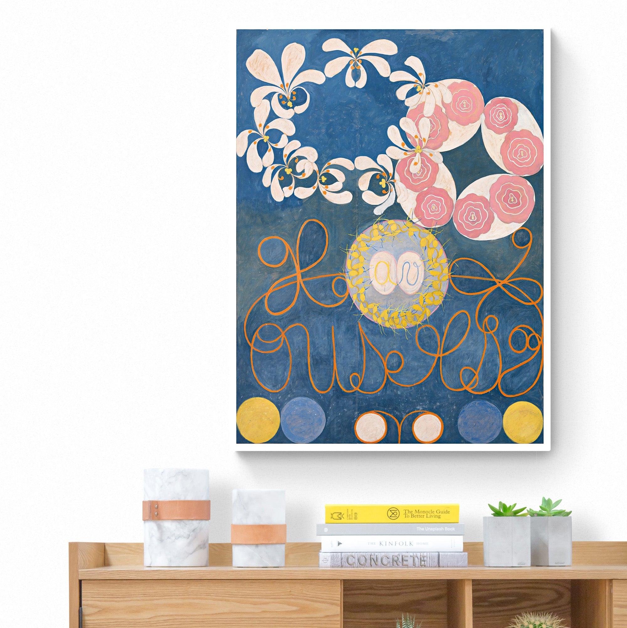 The Ten Largest - No.1 - Childhood Abstract Art By Hilma AF Klint - Canvas Wall Art Framed Print - Various Sizes