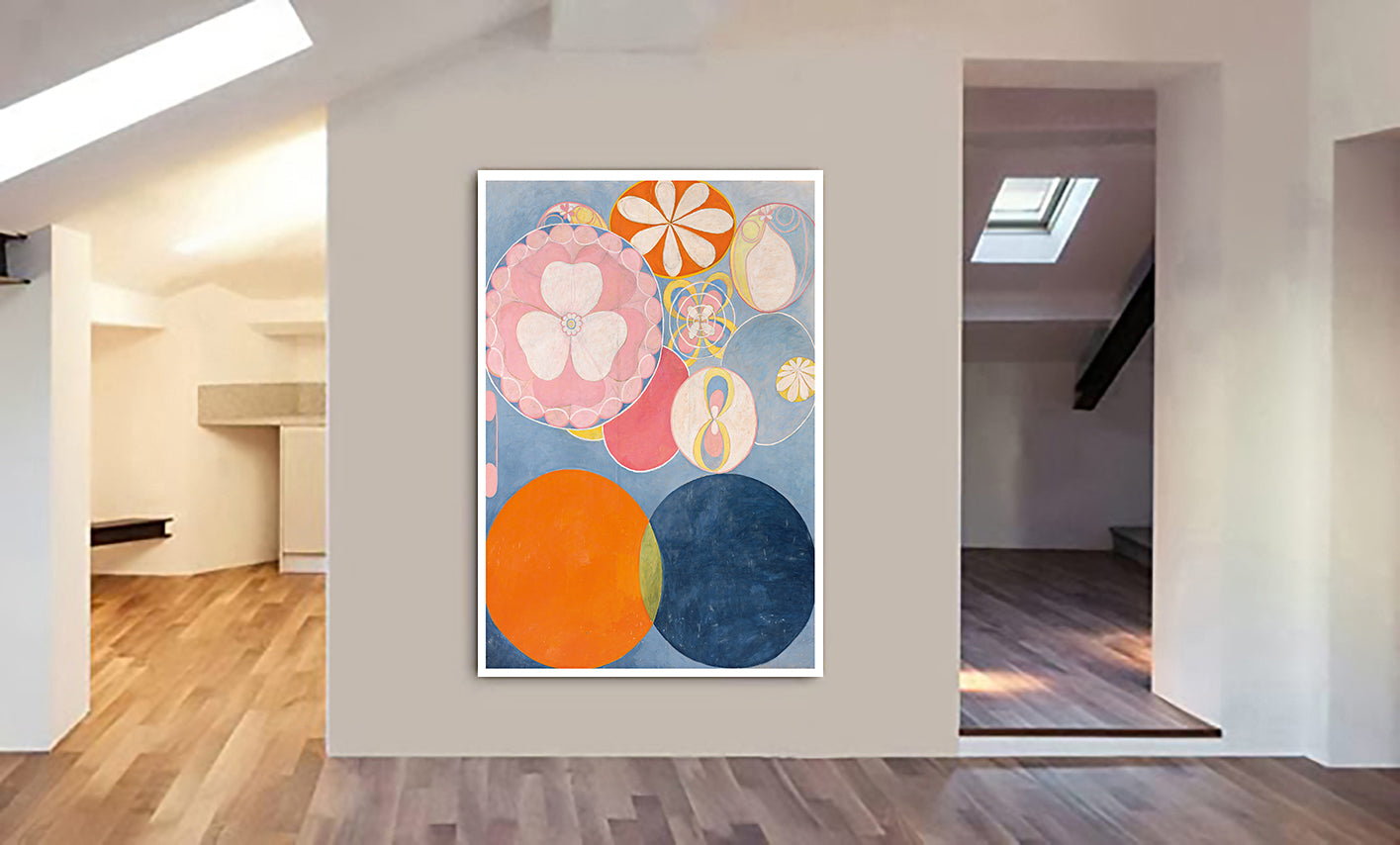 The Ten Largest - No.2 - Abstract Art By Hilma AF Klint - Canvas Wall Art Framed Print - Various Sizes