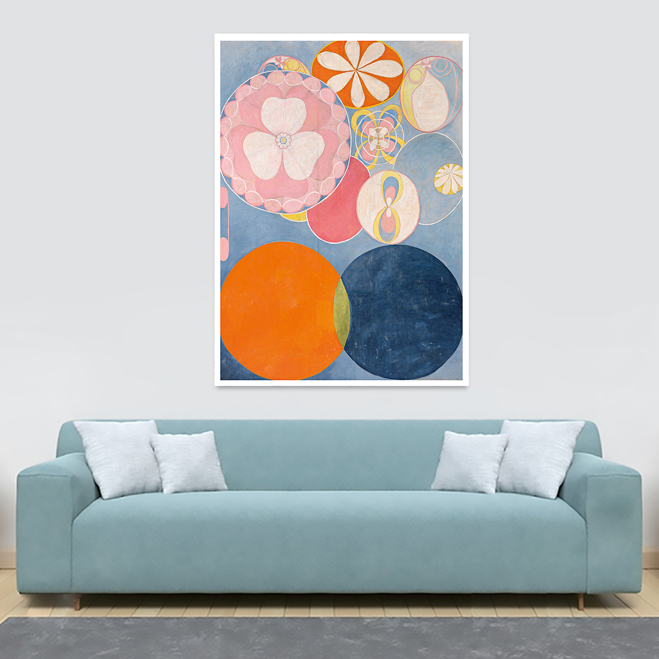 The Ten Largest - No.2 - Abstract Art By Hilma AF Klint - Canvas Wall Art Framed Print - Various Sizes