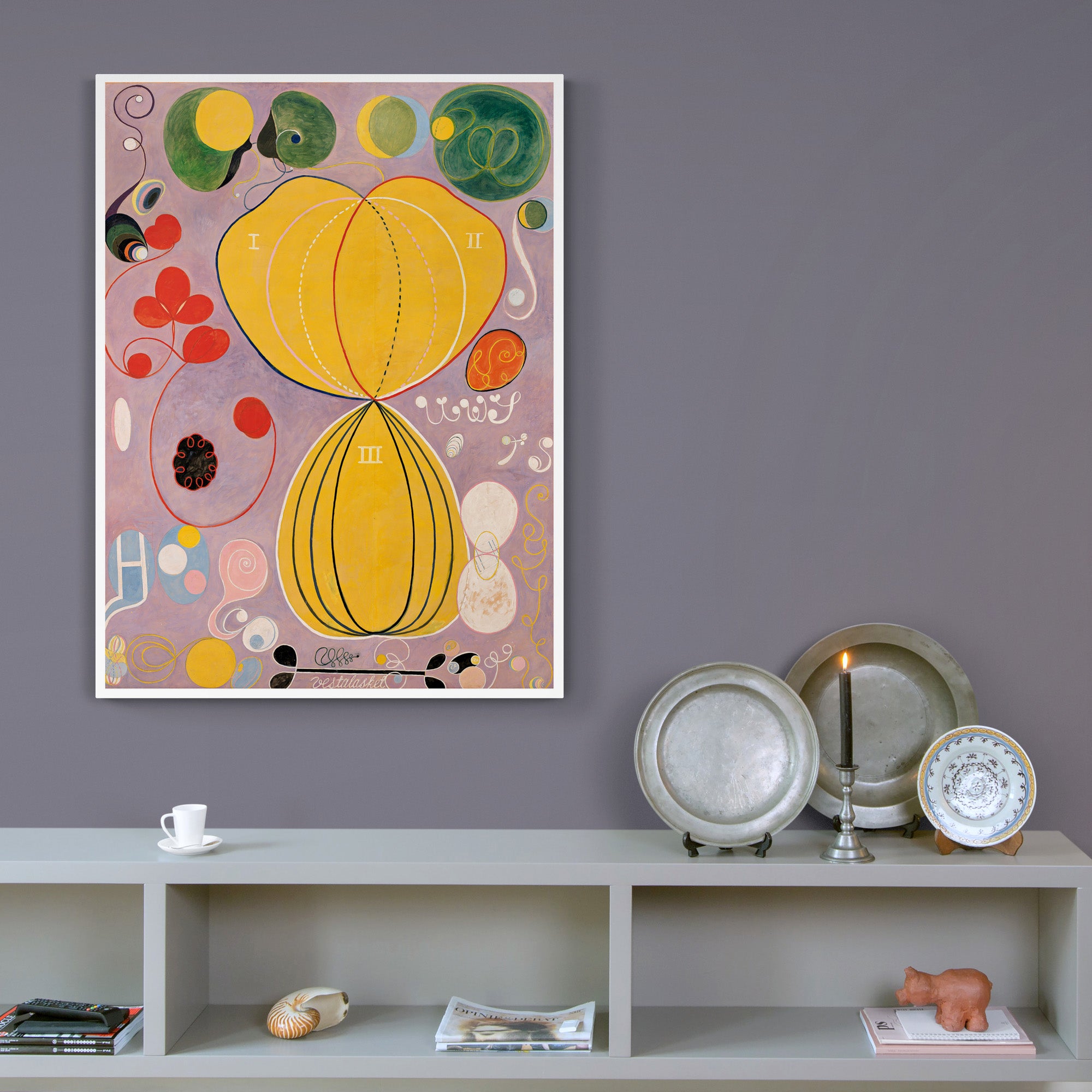 The Ten Largest - No.7 - Adulthood By Hilma AF Klint - Canvas Wall Art Framed Print - Various Sizes