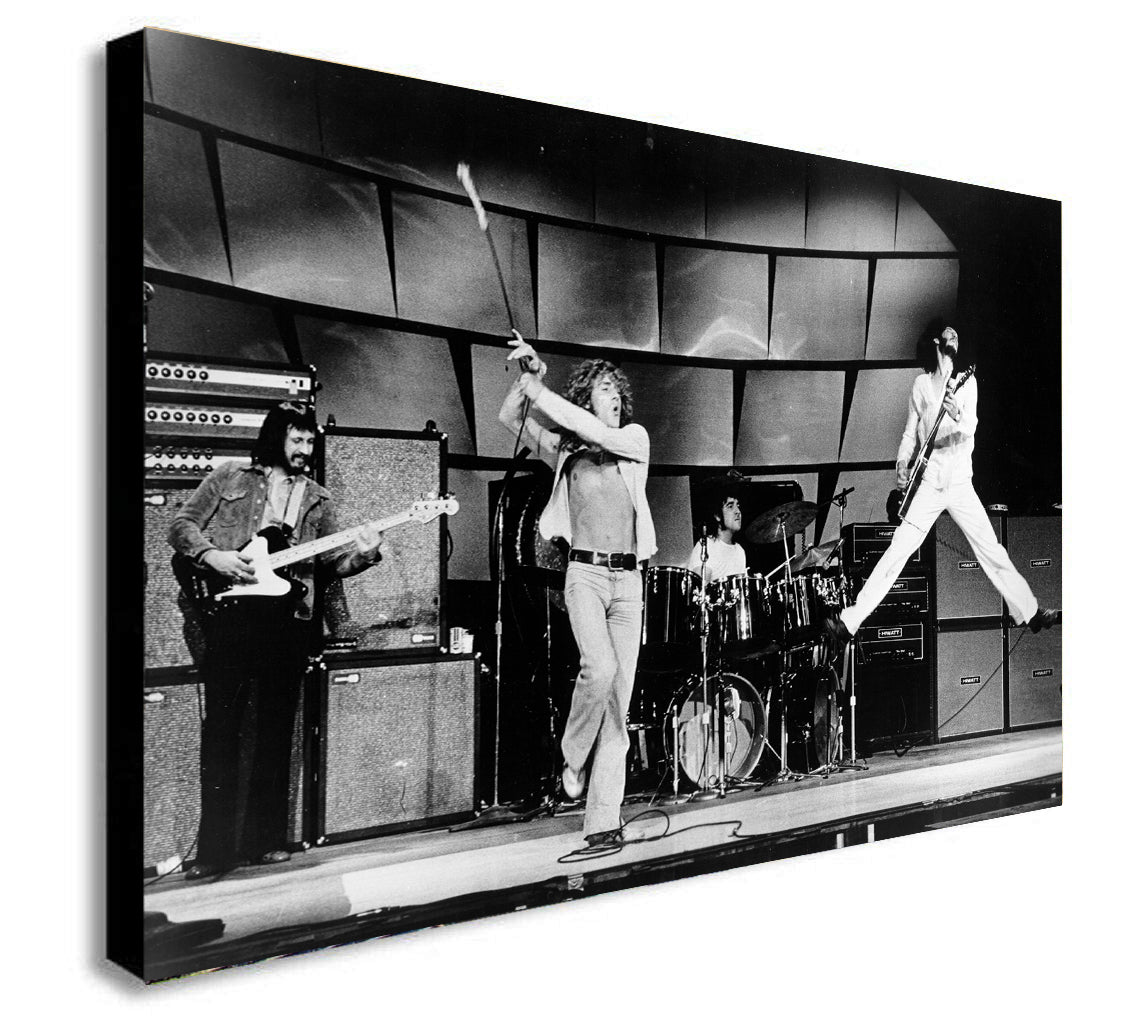 The Who Rock Band - Canvas Wall Art Framed Print - Various Sizes